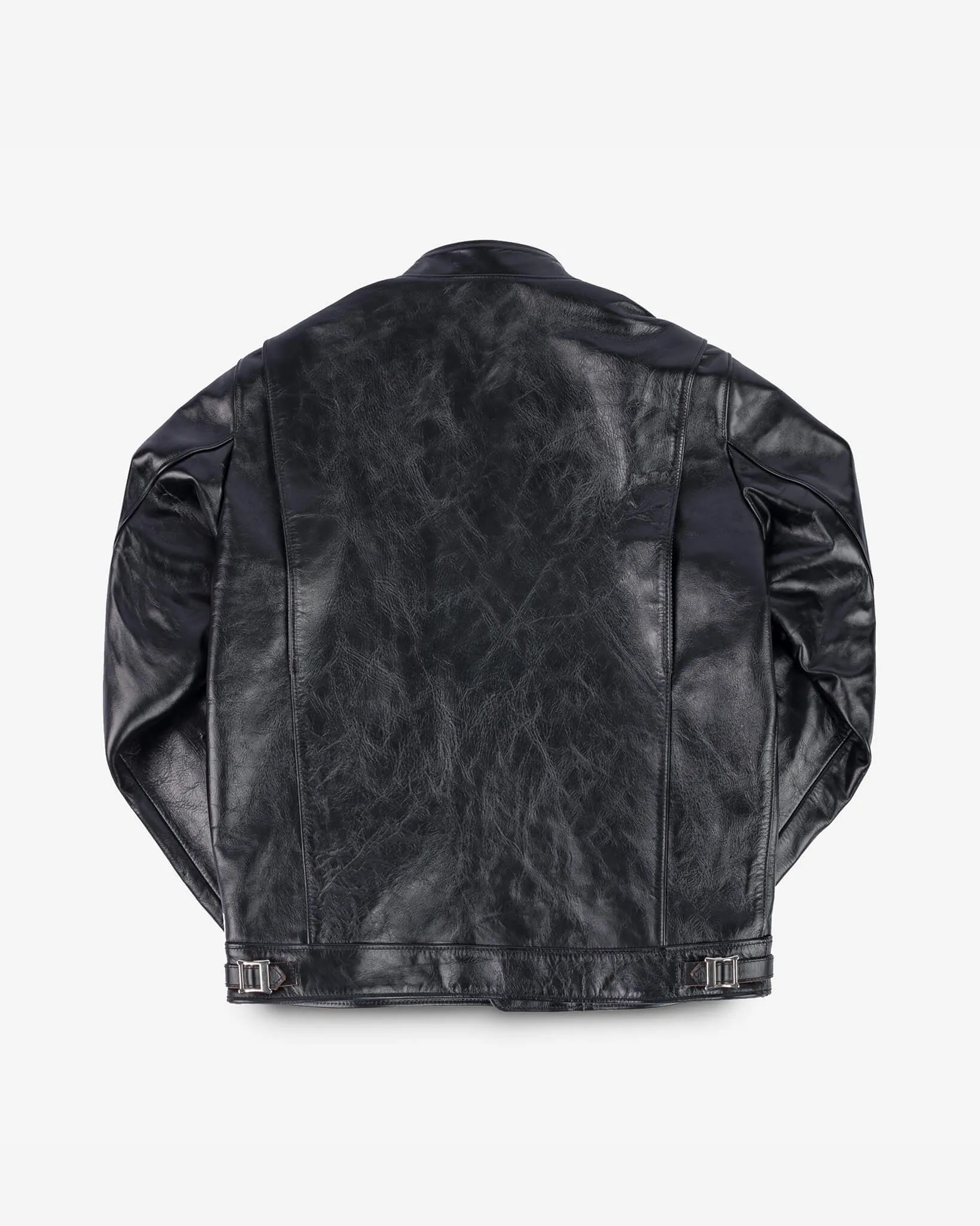 Japanese Horsehide Double Motorcycle Jacket - Black sold by Iron Heart product image thumbnail 5