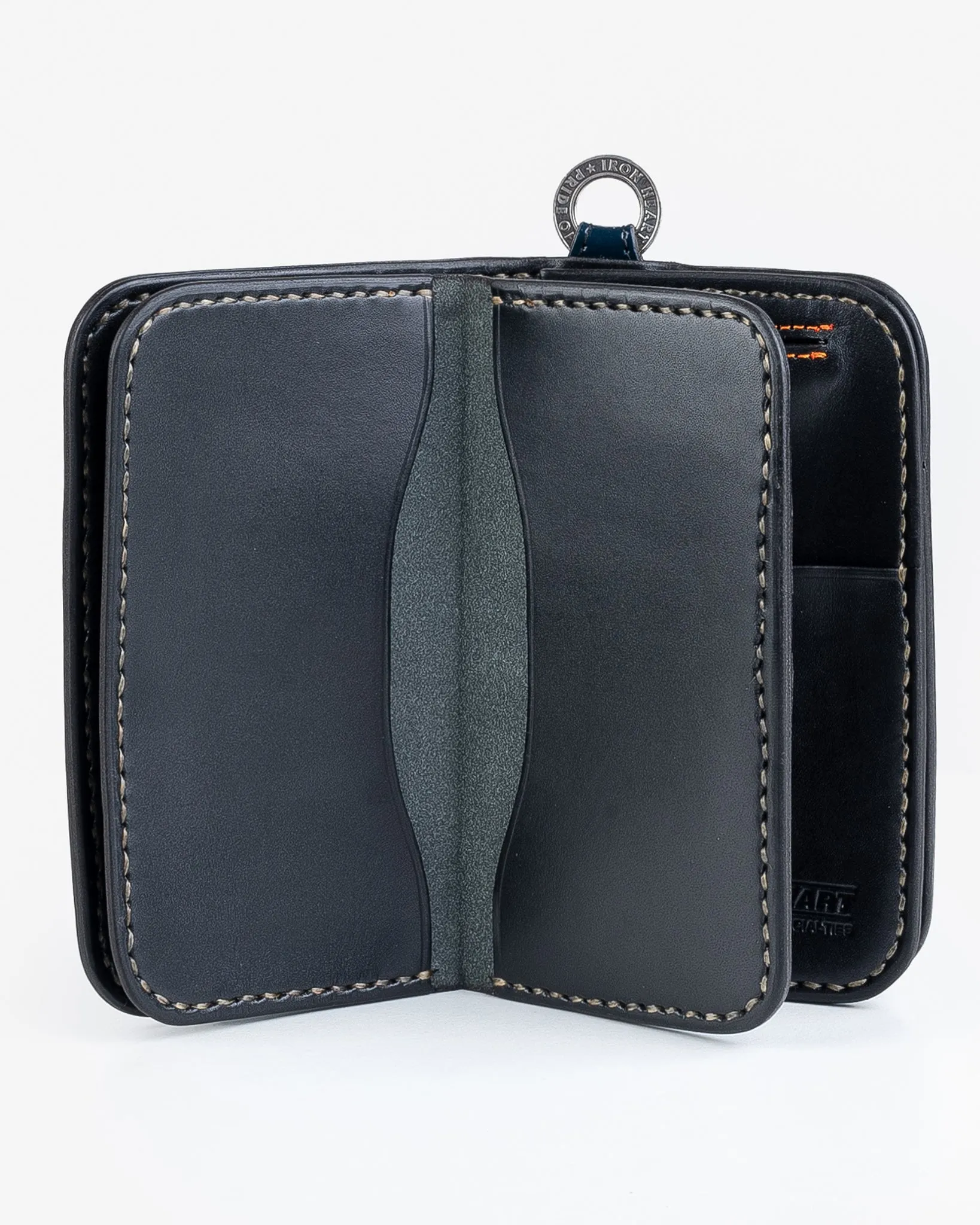 Medium Shell Cordovan Wallet - Navy sold by Iron Heart product image thumbnail 3