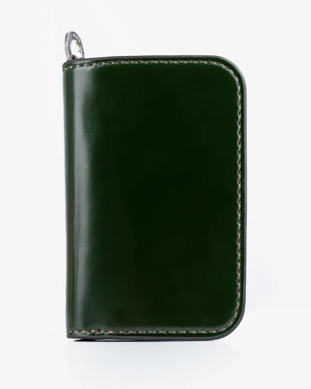 Medium Shell Cordovan Wallet - Green sold by Iron Heart