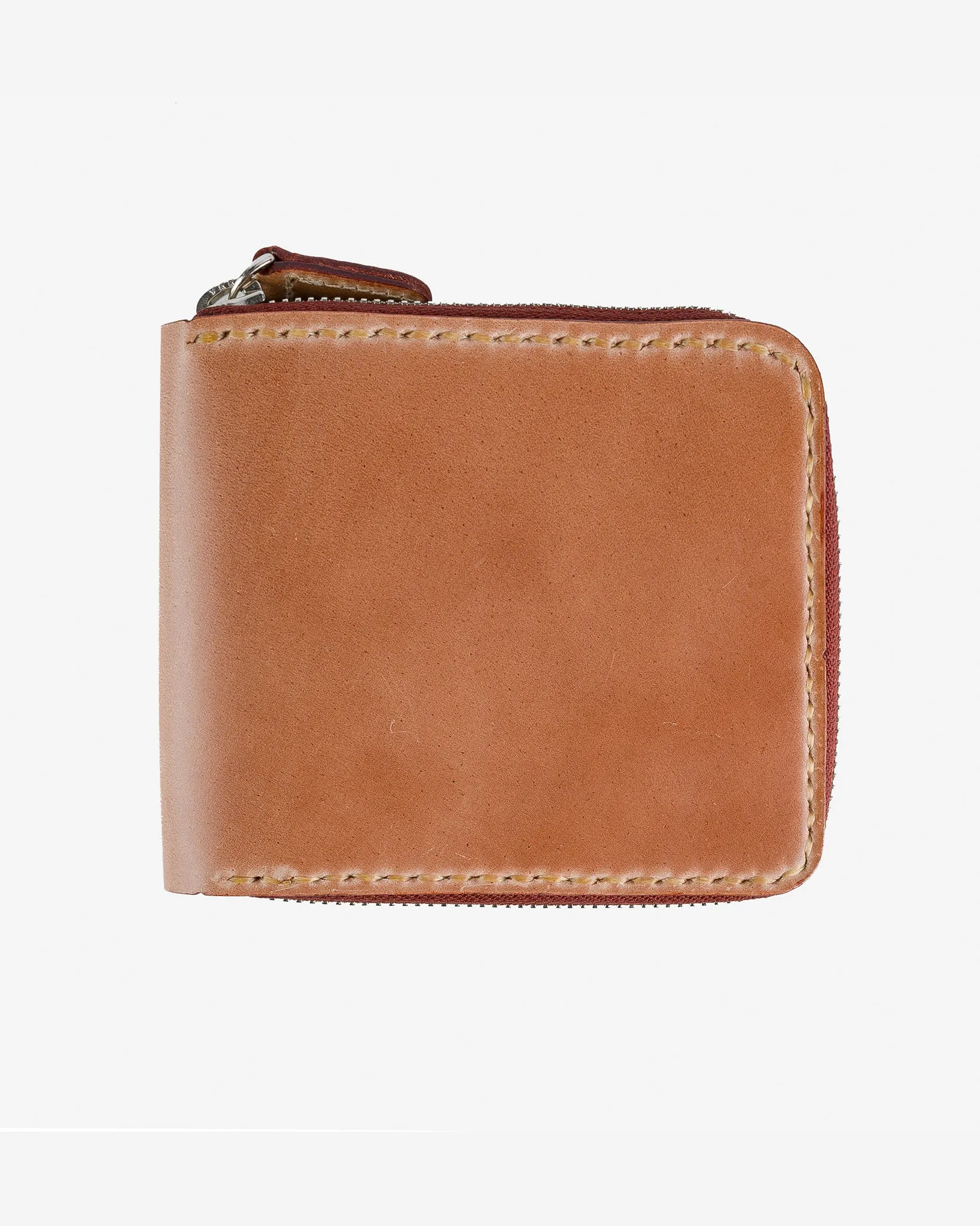 Zip-Secured Shell Cordovan Wallet - Natural sold by Iron Heart product image thumbnail 3