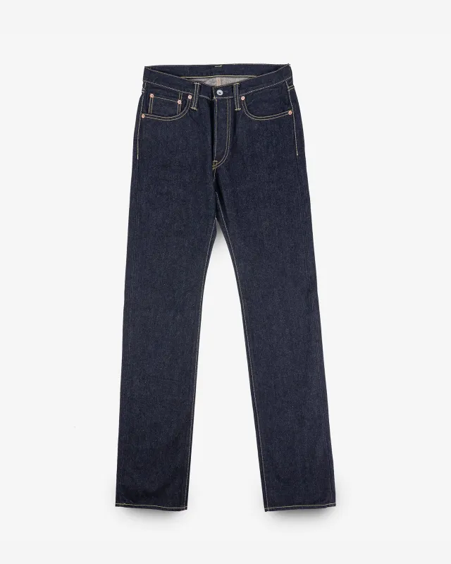 14oz Broken Twill Selvedge Denim Slim Straight Cut Jeans - Indigo sold by Iron Heart