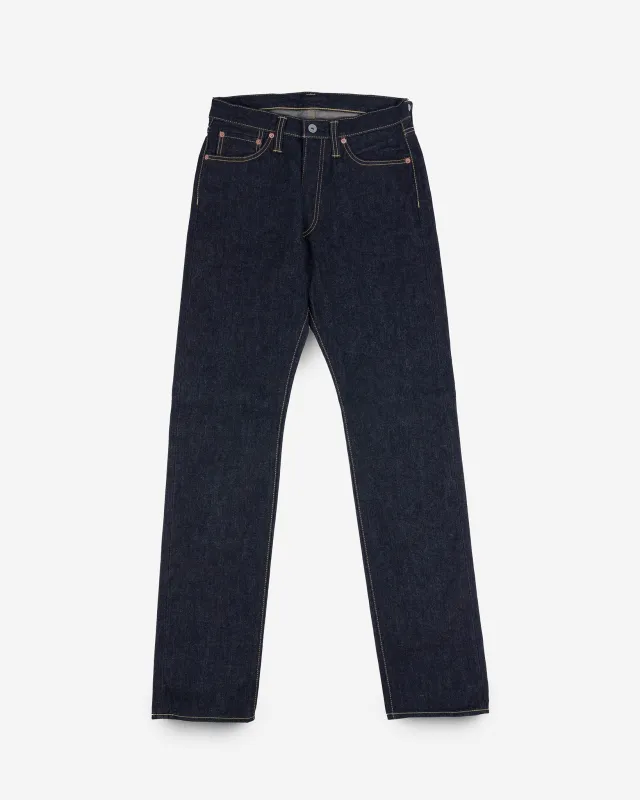 14oz Broken Twill Selvedge Denim Relaxed Tapered Cut Jeans - Indigo sold by Iron Heart