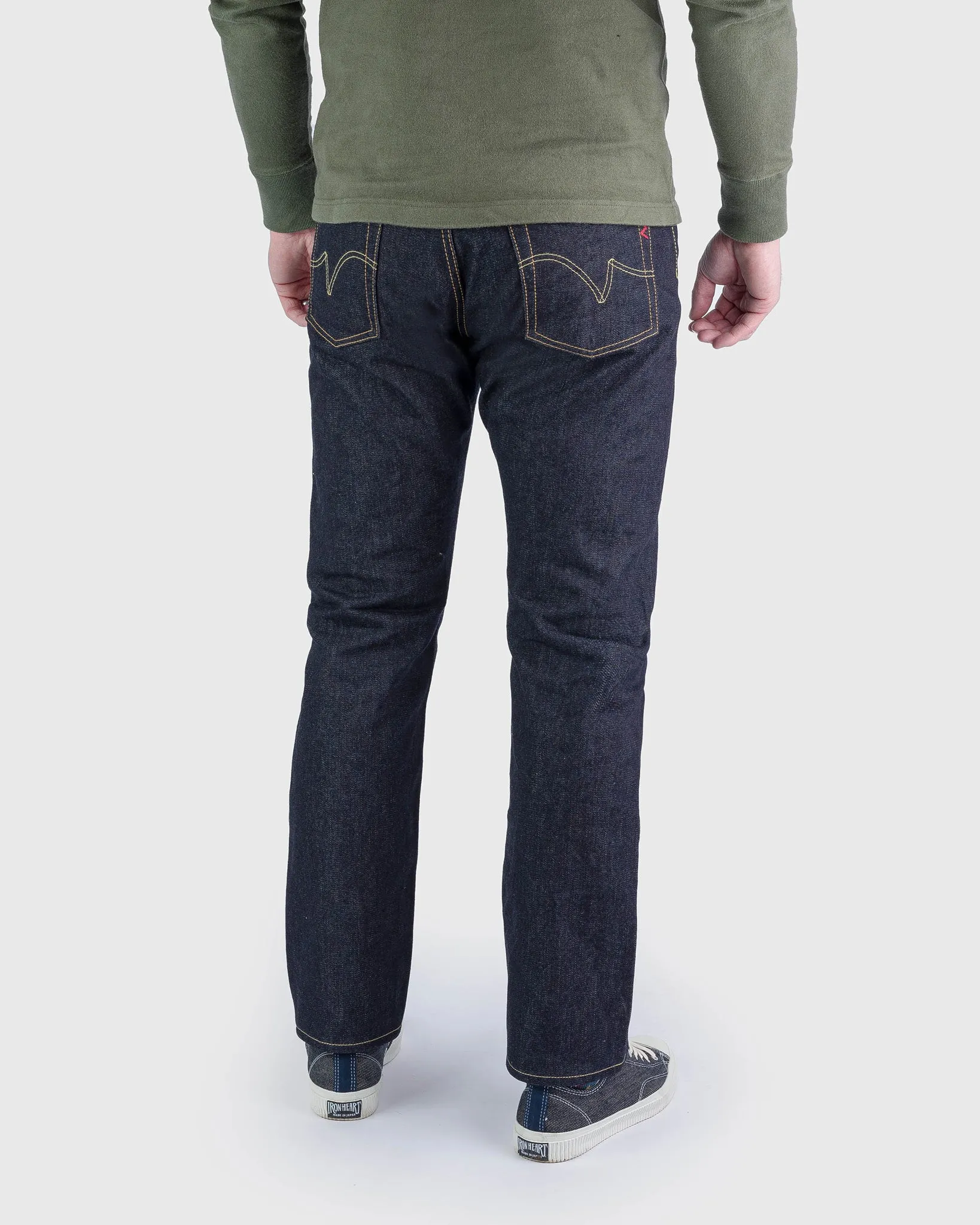 14oz Broken Twill Selvedge Denim Slim Cut Jeans - Indigo sold by Iron Heart product image thumbnail 3