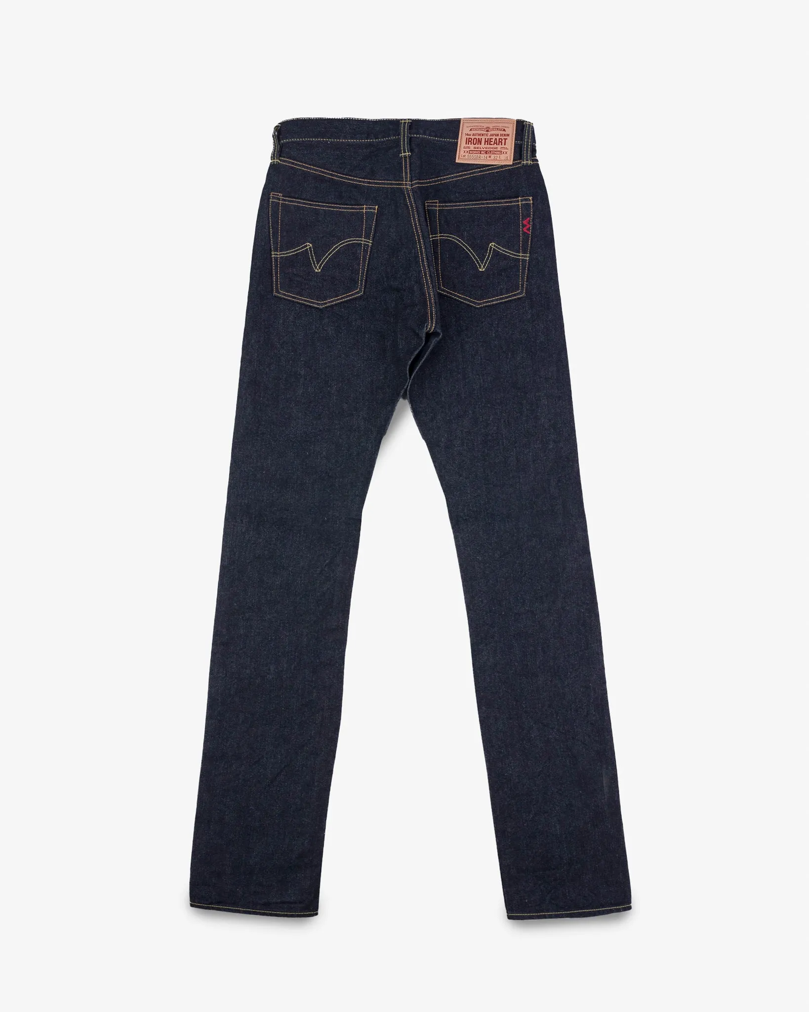 14oz Broken Twill Selvedge Denim Slim Cut Jeans - Indigo sold by Iron Heart product image thumbnail 5