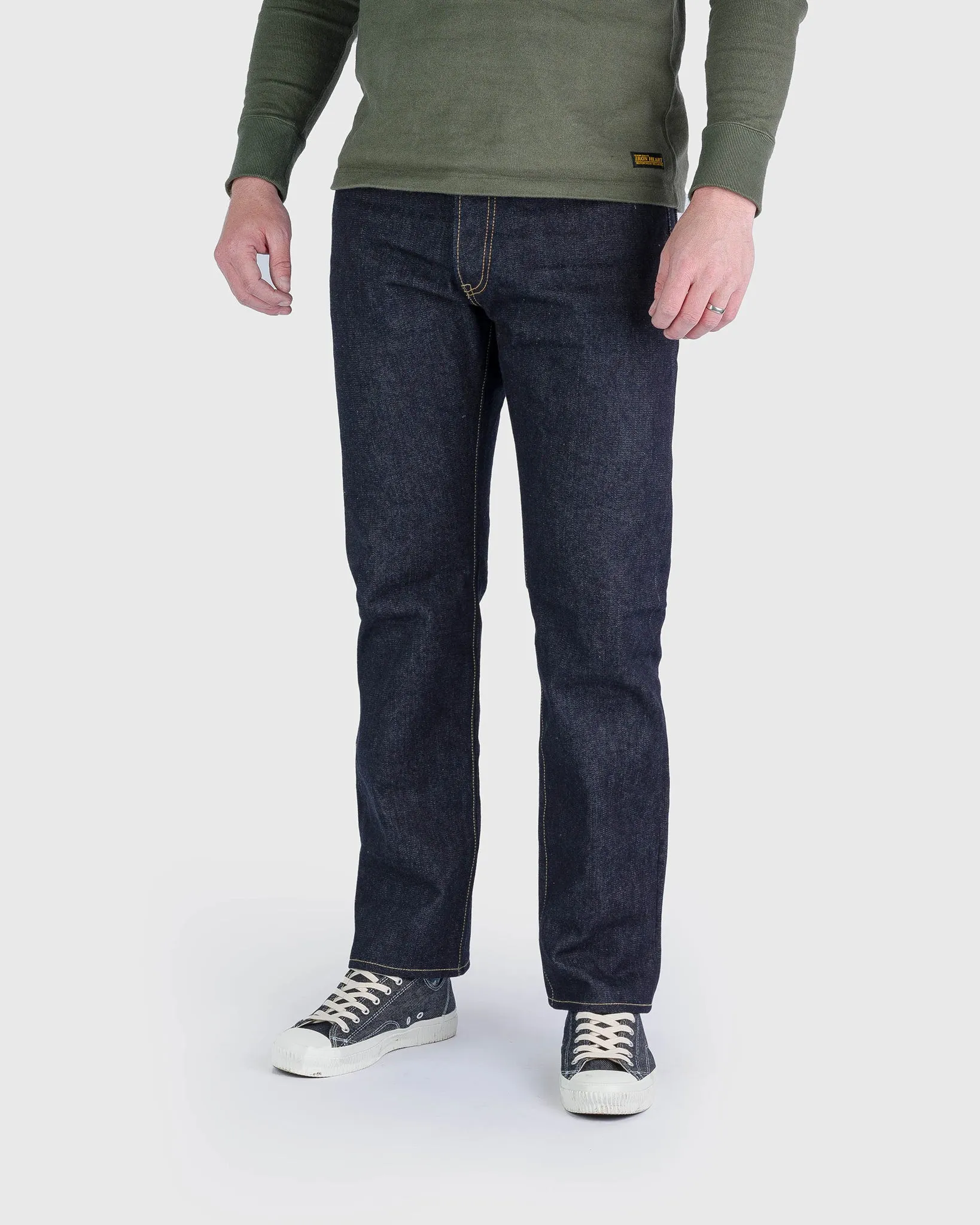 14oz Broken Twill Selvedge Denim Slim Cut Jeans - Indigo sold by Iron Heart product image thumbnail 2