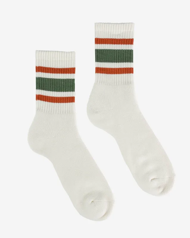 Decka 80s Skater Socks - Short Length - Green sold by Iron Heart