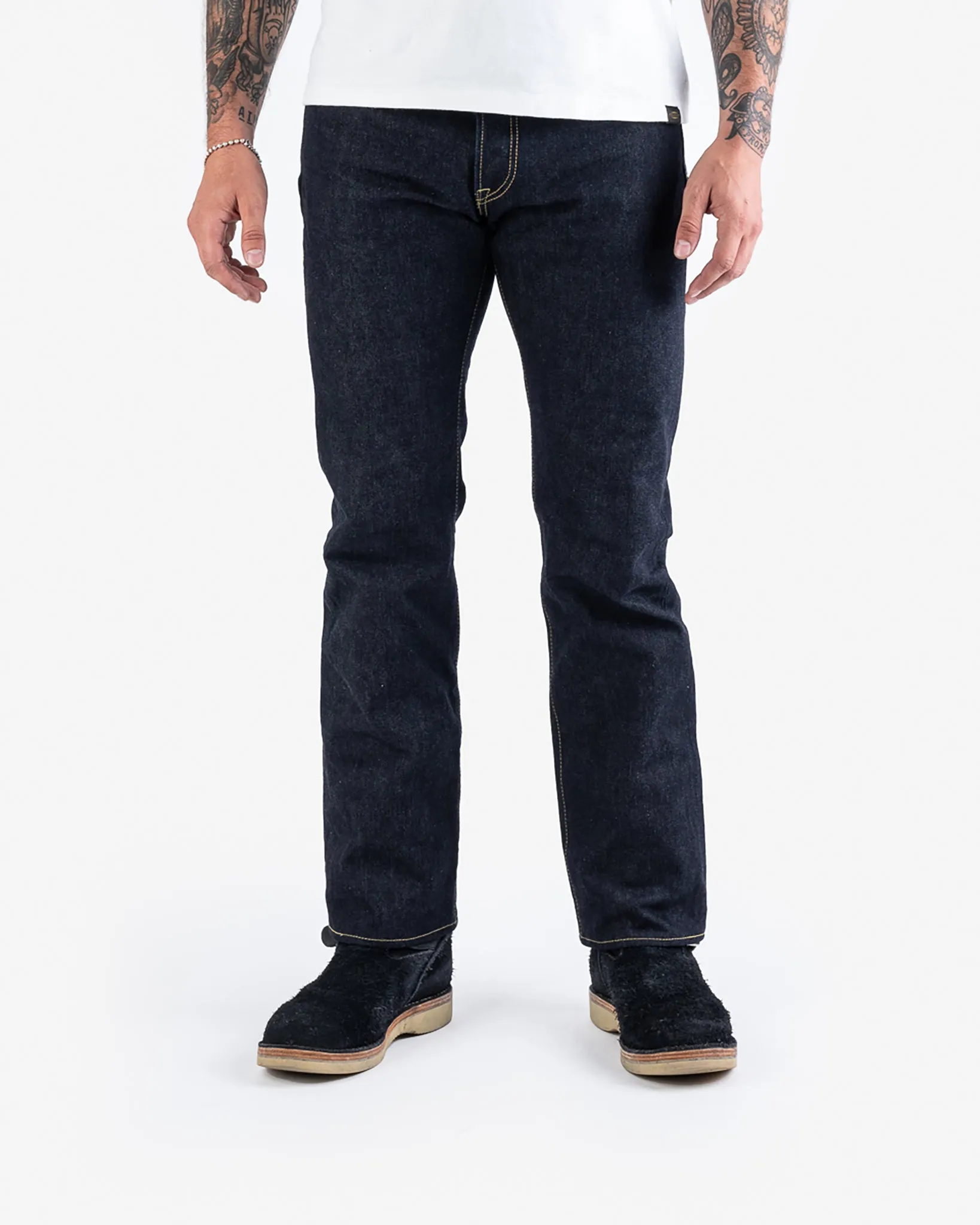 14oz Broken Twill Selvedge Denim Straight Cut Jeans - Indigo sold by Iron Heart product image thumbnail 2