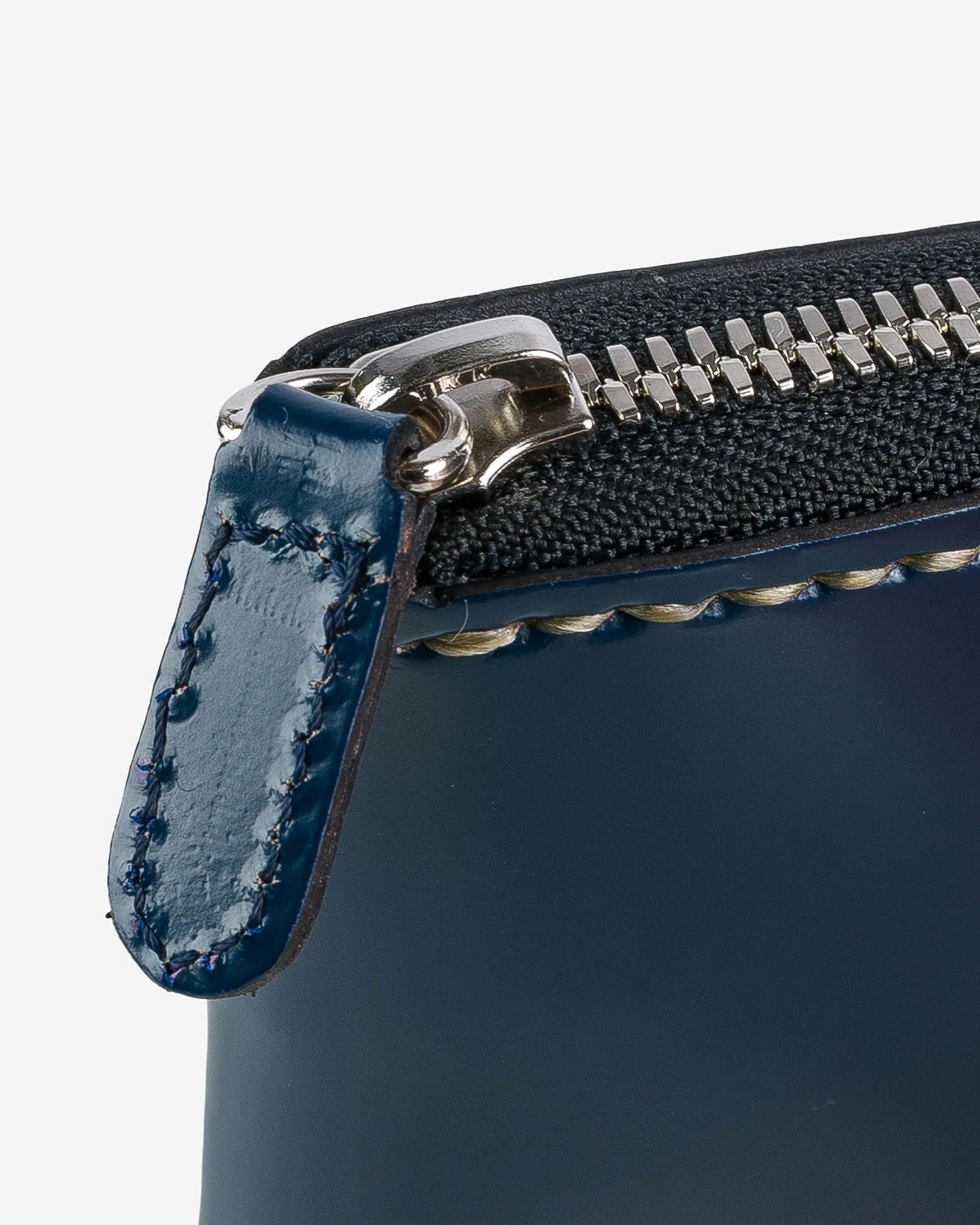 Zip-Secured Shell Cordovan Wallet - Navy Blue sold by Iron Heart product image thumbnail 5