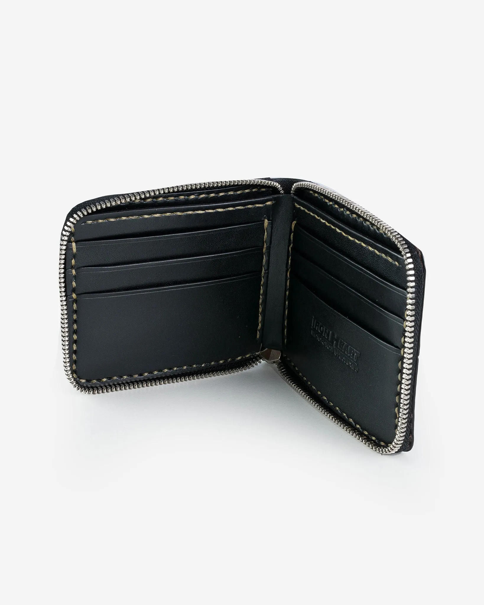 Zip-Secured Shell Cordovan Wallet - Navy Blue sold by Iron Heart product image thumbnail 4