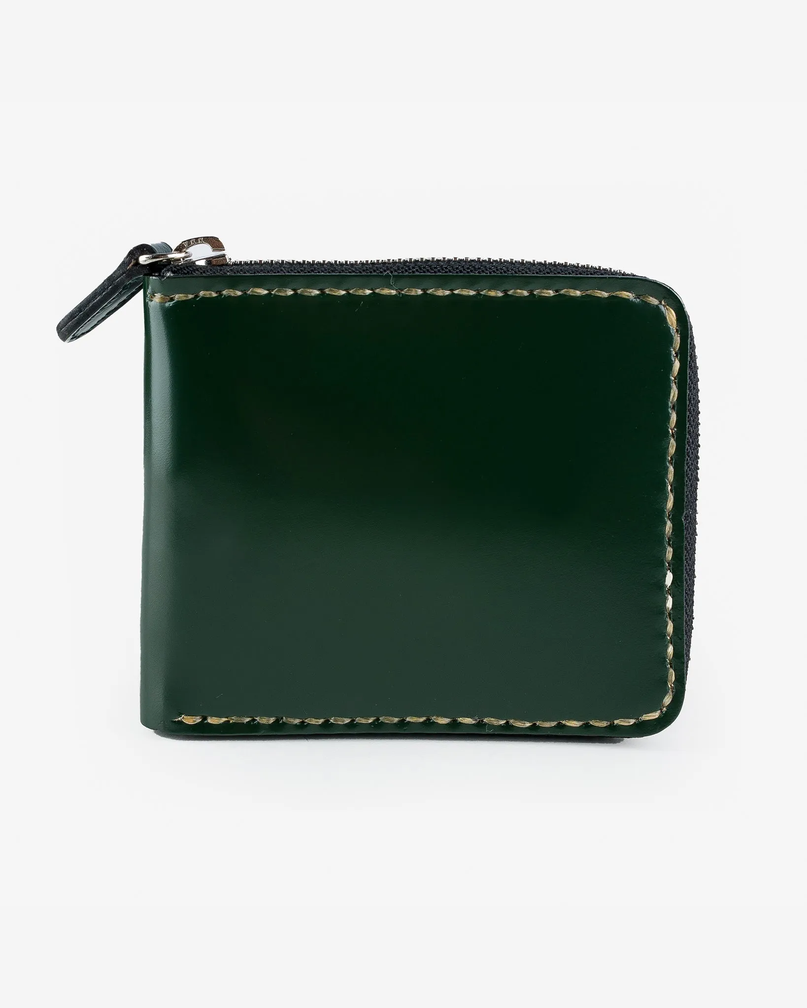 Zip-Secured Shell Cordovan Wallet - Green sold by Iron Heart
