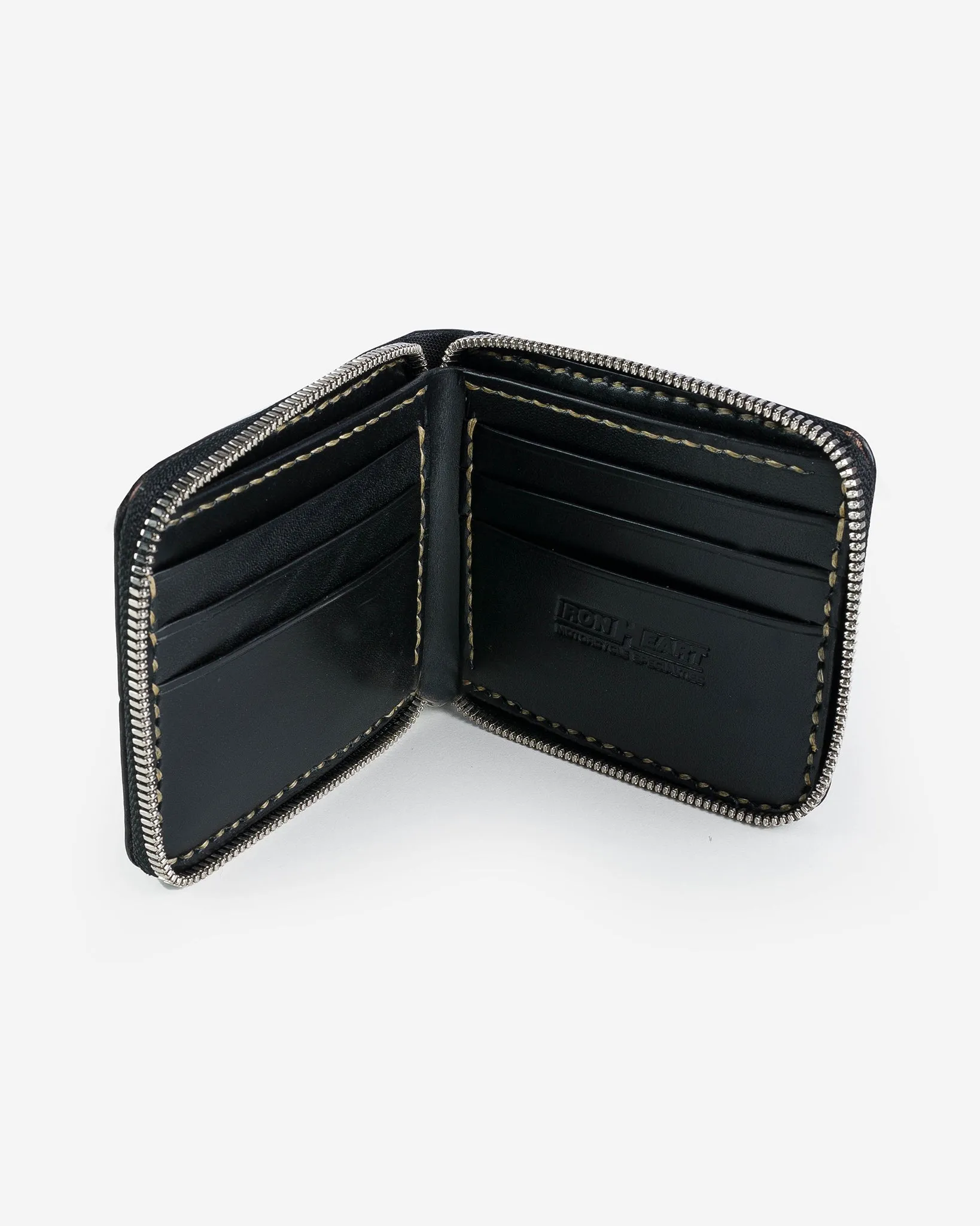 Zip-Secured Shell Cordovan Wallet - Green sold by Iron Heart product image thumbnail 3