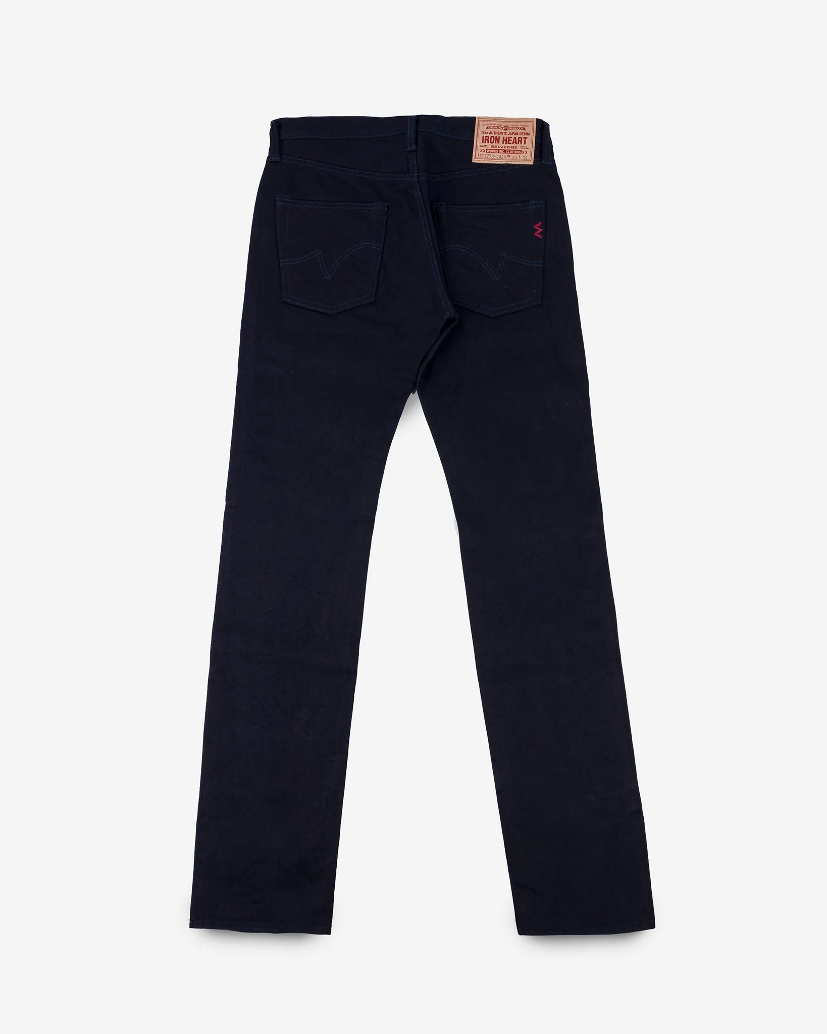 14oz Selvedge Denim Slim Tapered Cut Jeans - Indigo/Indigo sold by Iron Heart product image thumbnail 5