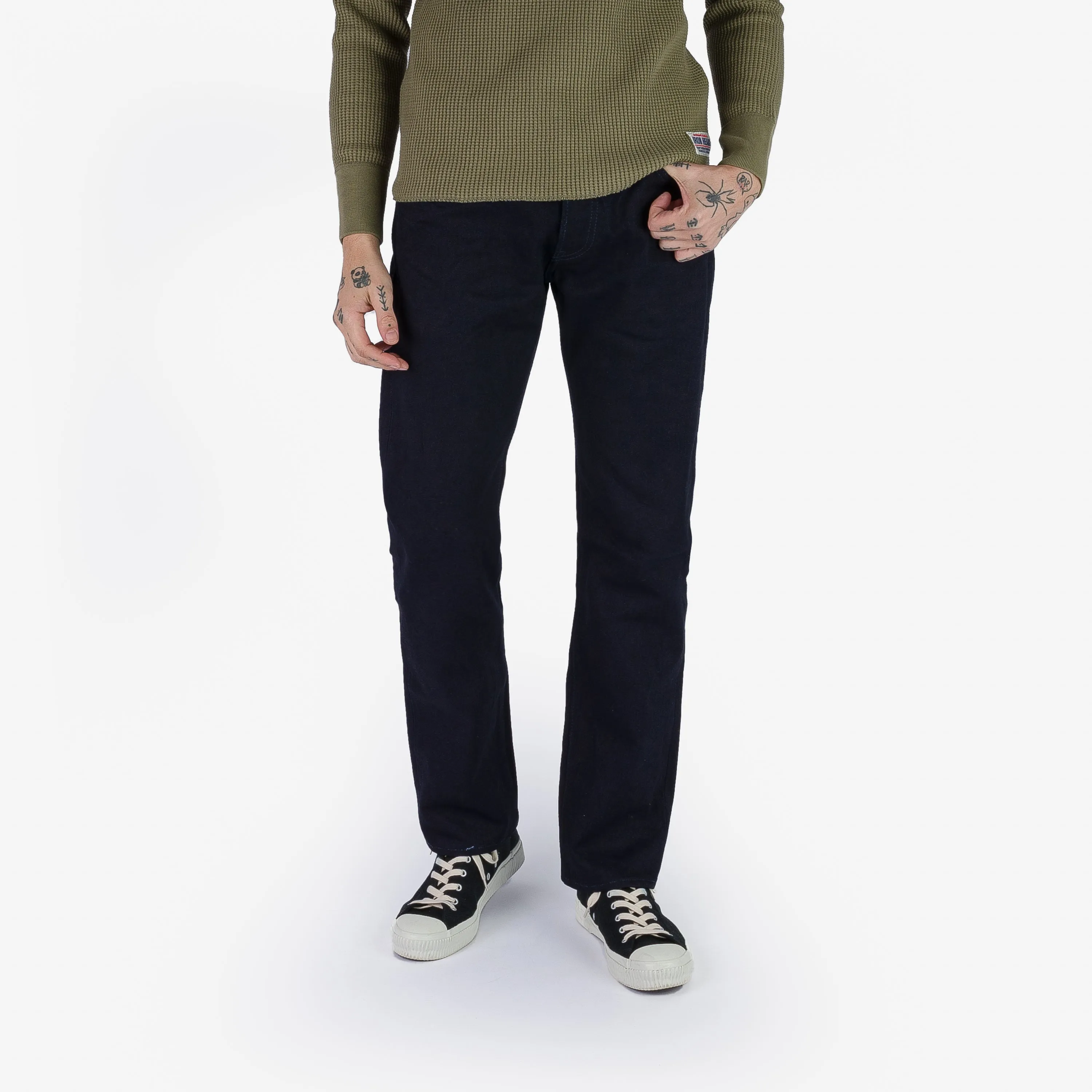 14oz Selvedge Denim Slim Tapered Cut Jeans - Indigo/Indigo sold by Iron Heart product image thumbnail 3