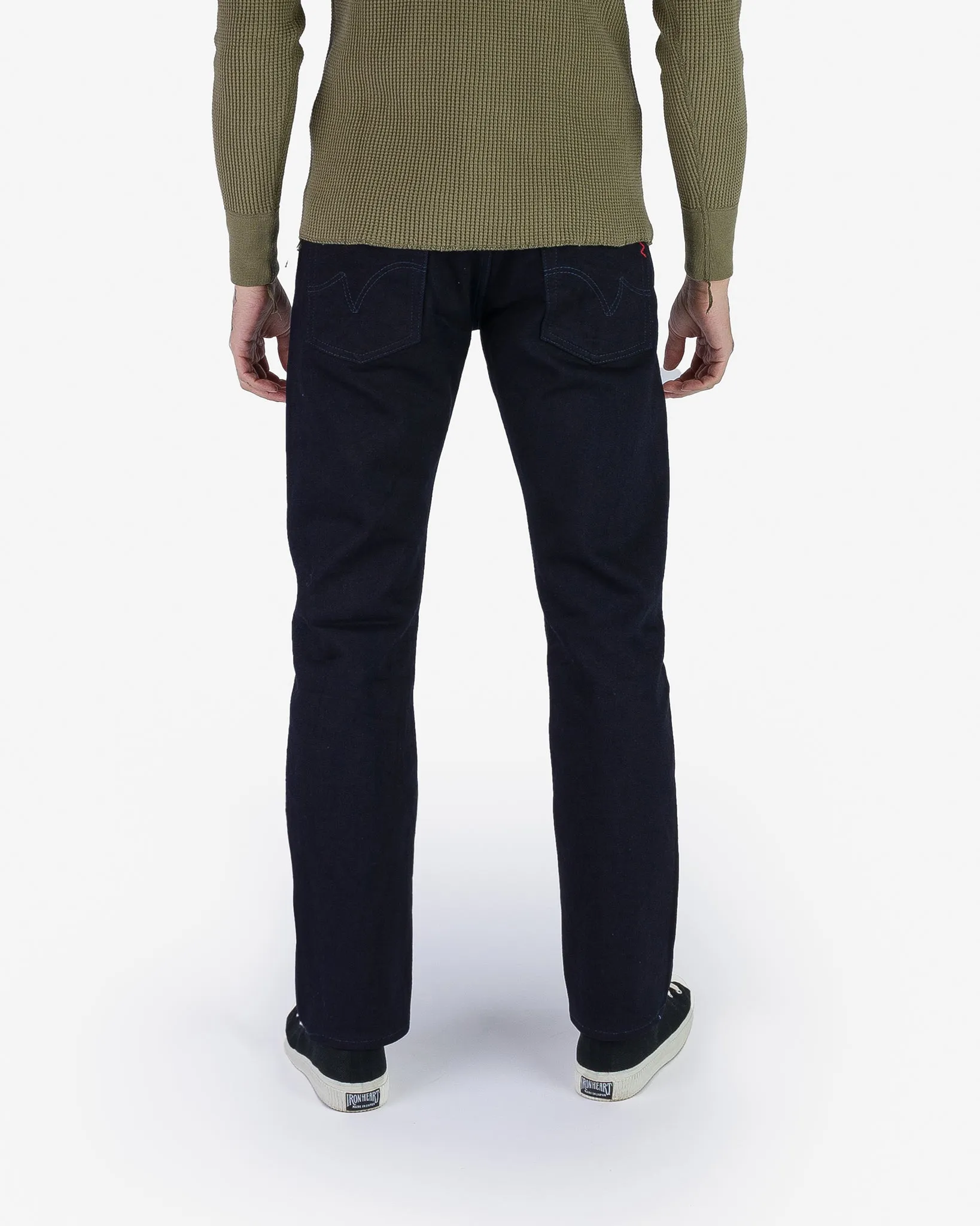 14oz Selvedge Denim Slim Tapered Cut Jeans - Indigo/Indigo sold by Iron Heart product image thumbnail 4