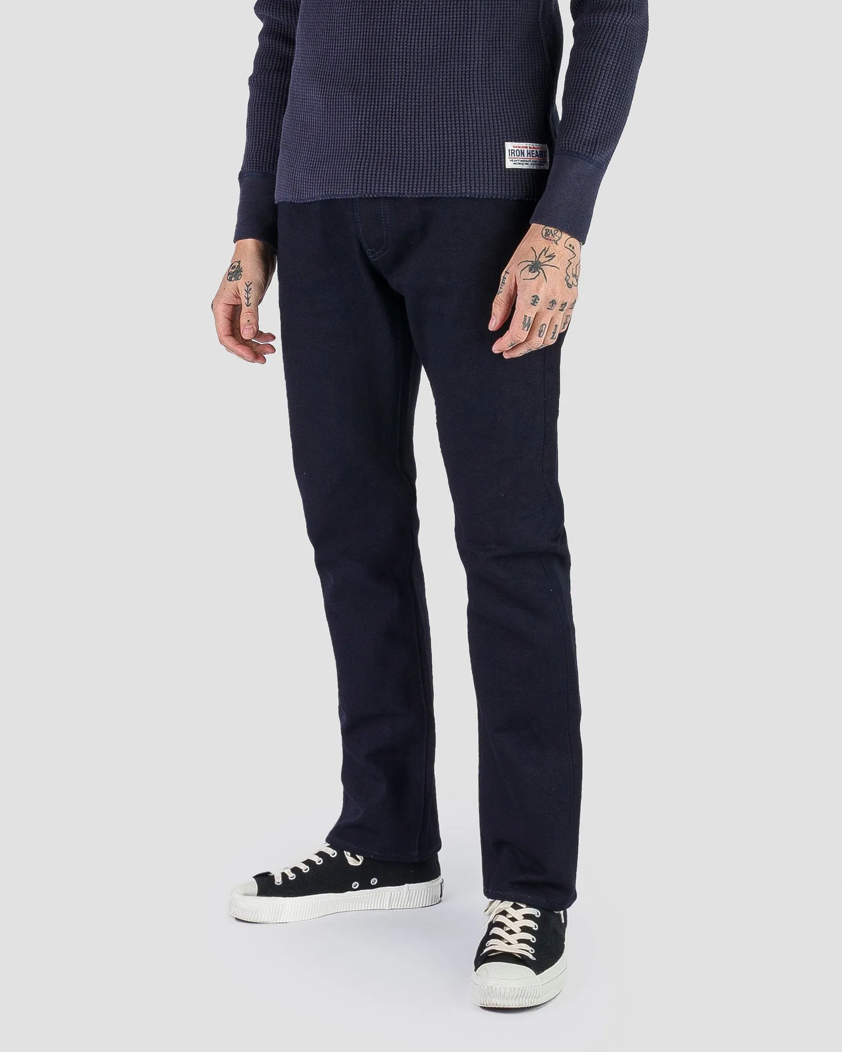 14oz Selvedge Denim Slim Cut Jeans - Indigo/Indigo sold by Iron Heart product image thumbnail 2