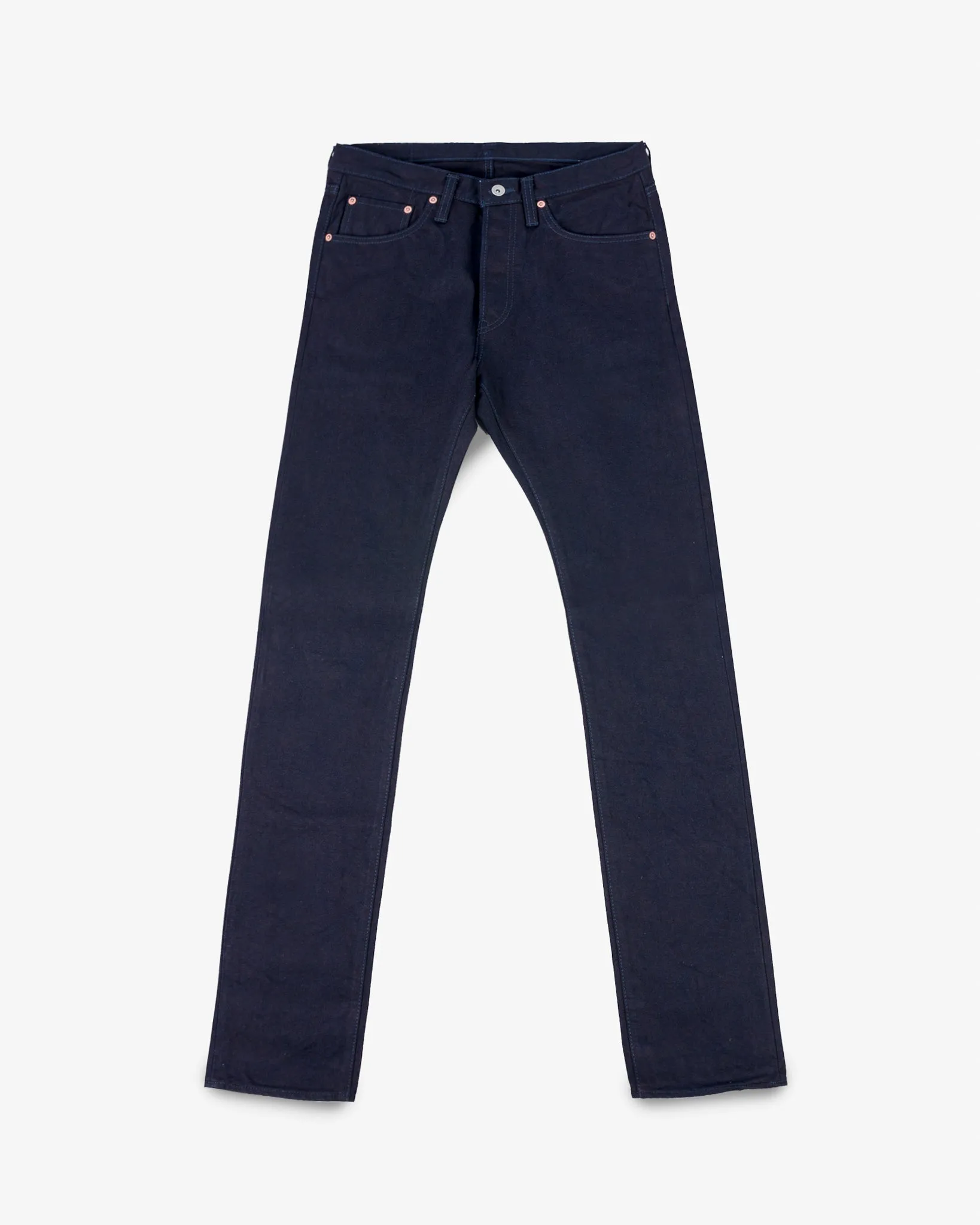 14oz Selvedge Denim Slim Cut Jeans - Indigo/Indigo sold by Iron Heart