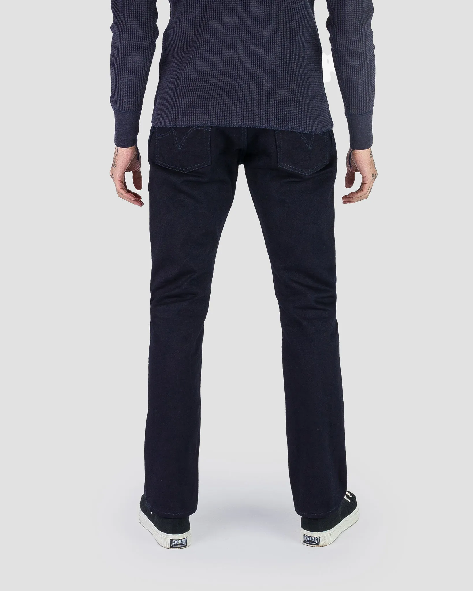 14oz Selvedge Denim Slim Cut Jeans - Indigo/Indigo sold by Iron Heart product image thumbnail 3