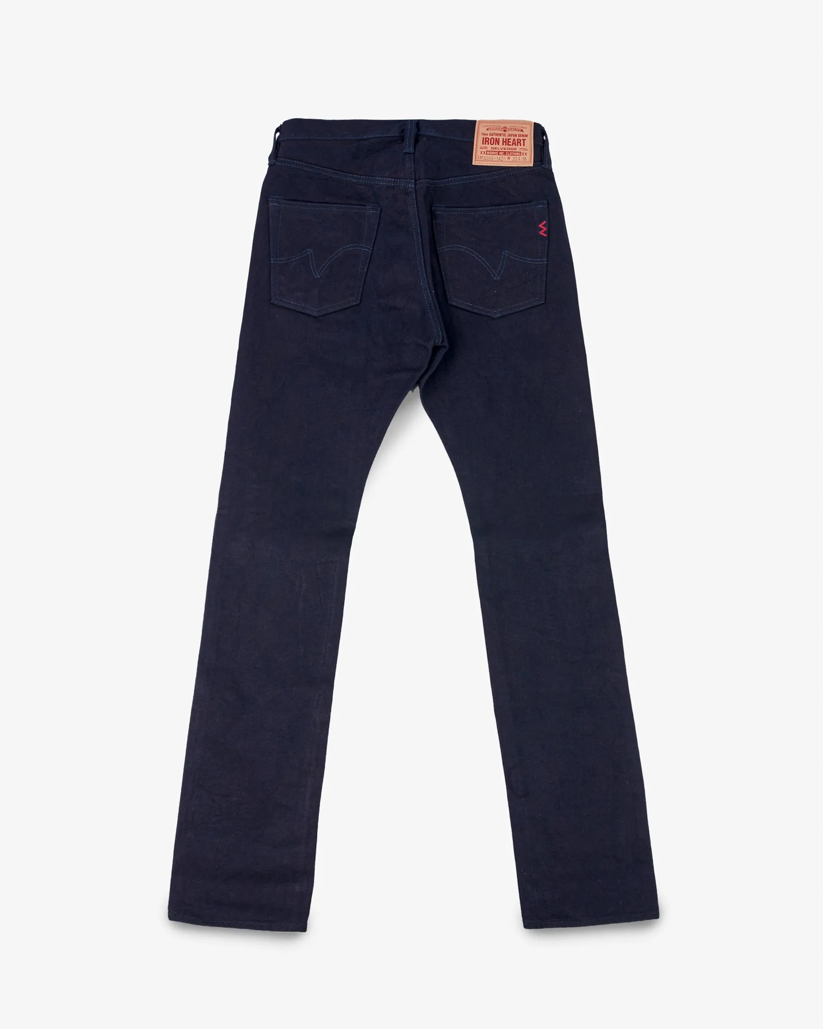 14oz Selvedge Denim Slim Cut Jeans - Indigo/Indigo sold by Iron Heart product image thumbnail 5