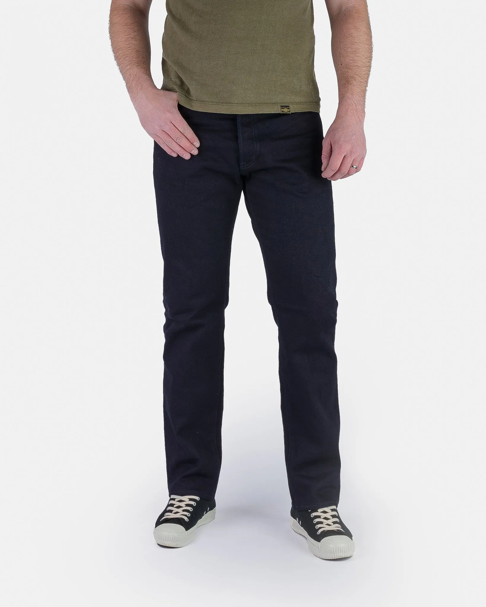 14oz Selvedge Denim Mid/High Rise Tapered Cut Jeans - Indigo/Indigo sold by Iron Heart product image thumbnail 2