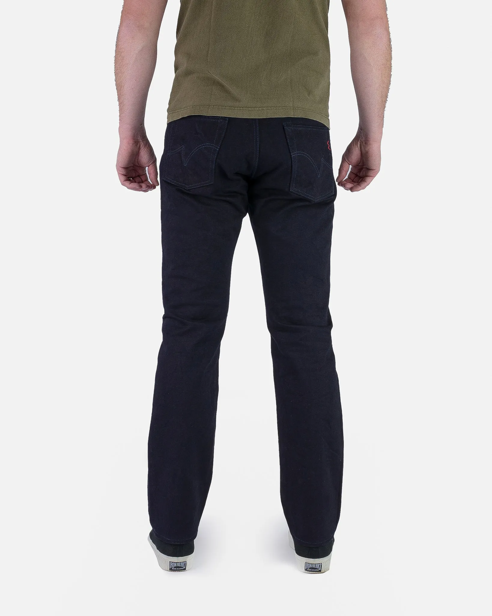 14oz Selvedge Denim Mid/High Rise Tapered Cut Jeans - Indigo/Indigo sold by Iron Heart product image thumbnail 3