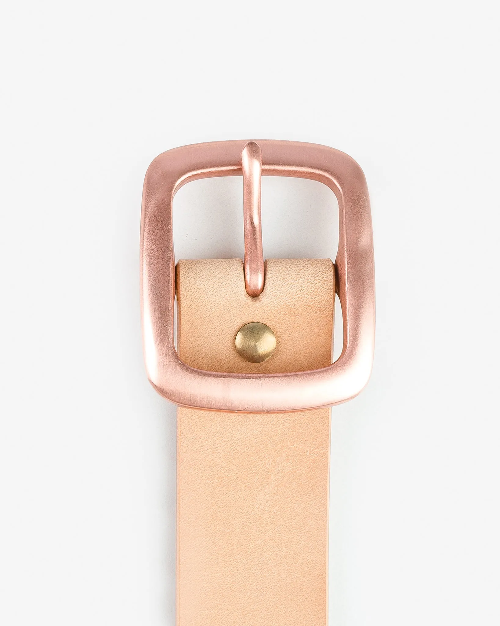 OGL Single Prong Copper Garrison Buckle Leather Belt - Natural sold by Iron Heart product image thumbnail 2