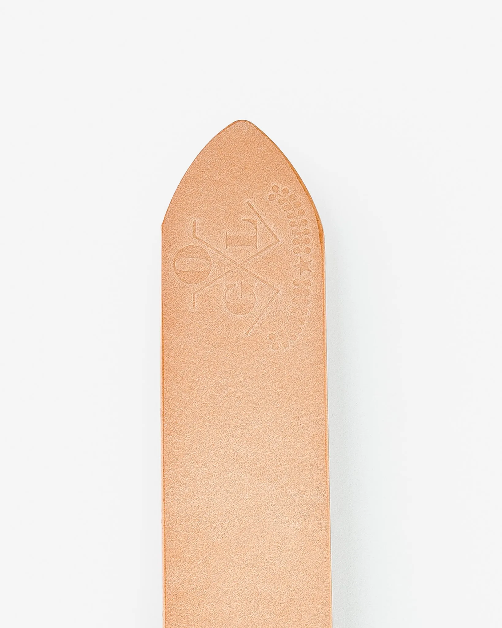 OGL Single Prong Copper Garrison Buckle Leather Belt - Natural sold by Iron Heart product image thumbnail 4