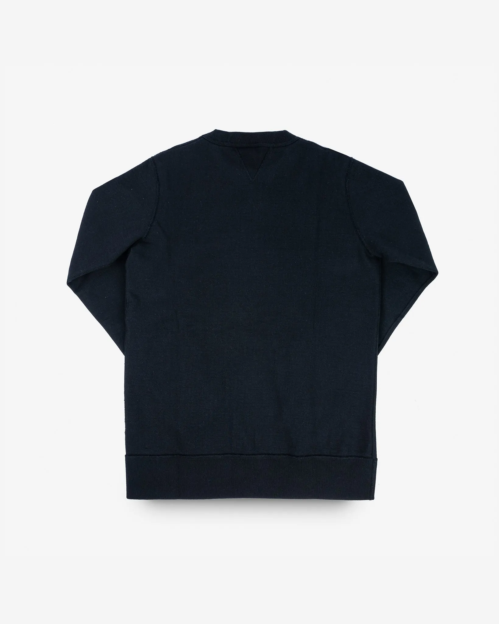 14oz Ultra Heavyweight Loopwheel Cotton Crew Neck Sweat - Black sold by Iron Heart product image thumbnail 4