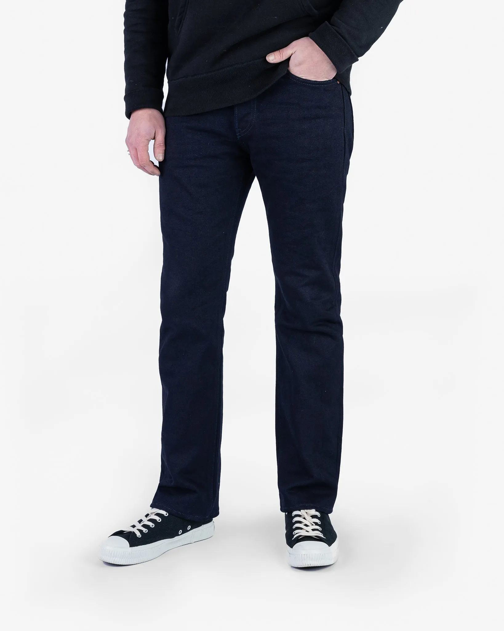 14oz Selvedge Denim Slim Straight Cut Jeans - Indigo/Indigo sold by Iron Heart product image thumbnail 2