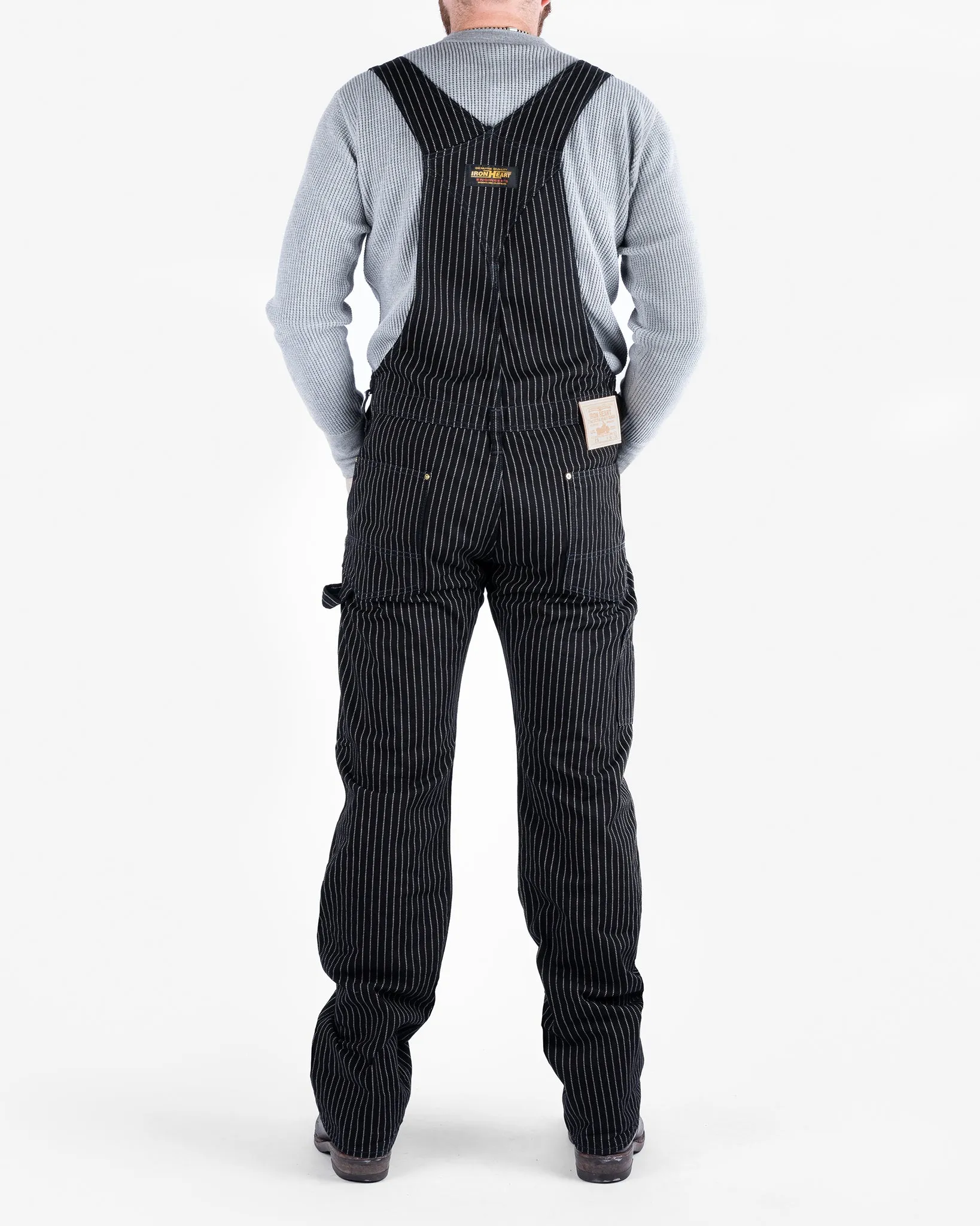 12oz Wabash Double Knee Overalls - Black sold by Iron Heart product image thumbnail 3