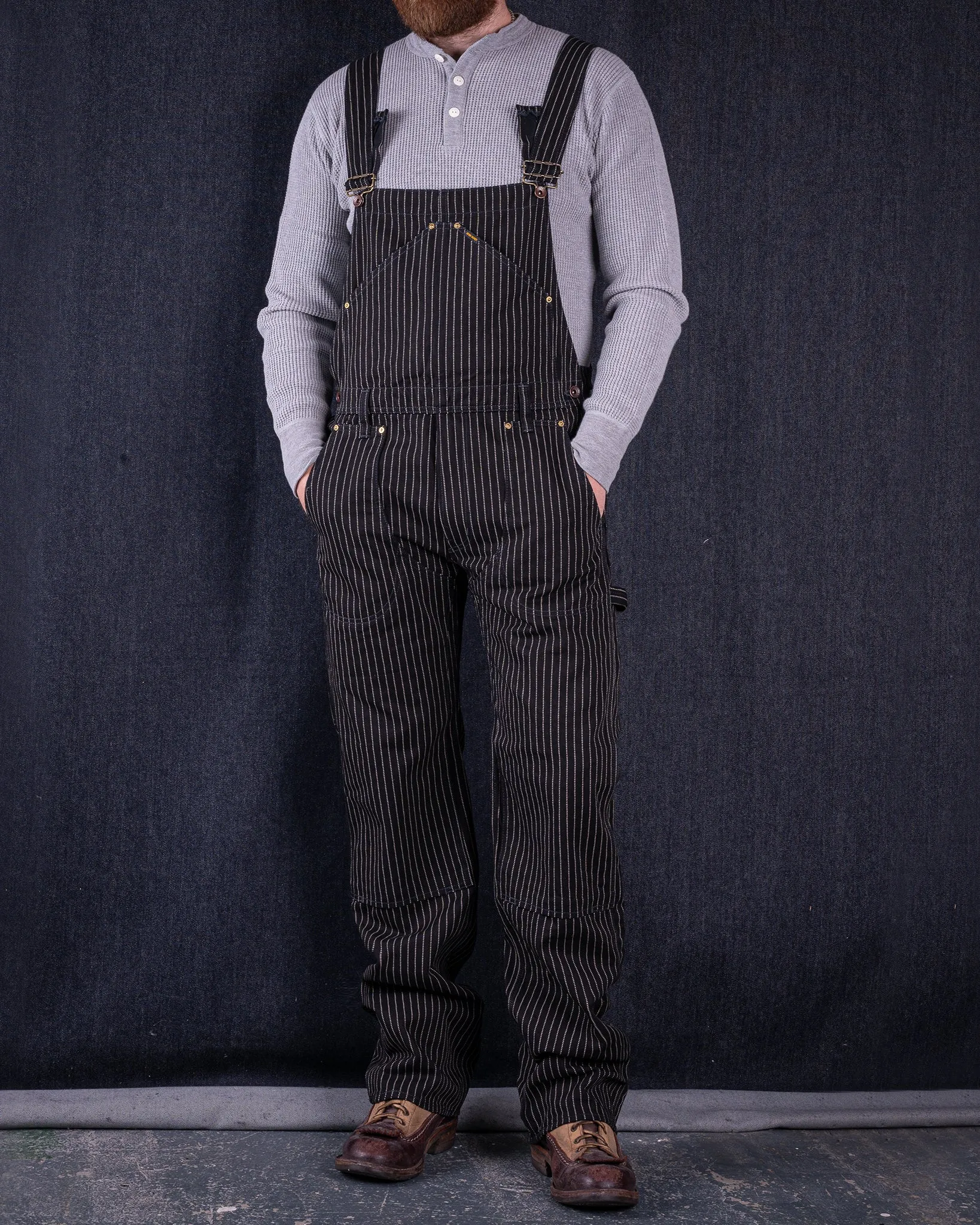 12oz Wabash Double Knee Overalls - Black sold by Iron Heart product image thumbnail 4