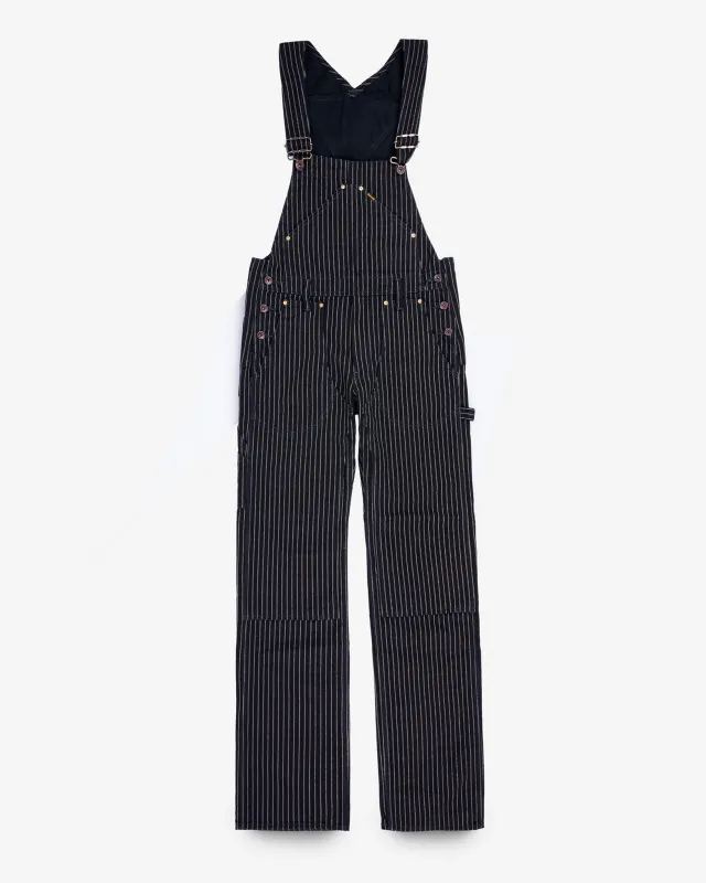 12oz Wabash Double Knee Overalls - Black sold by Iron Heart