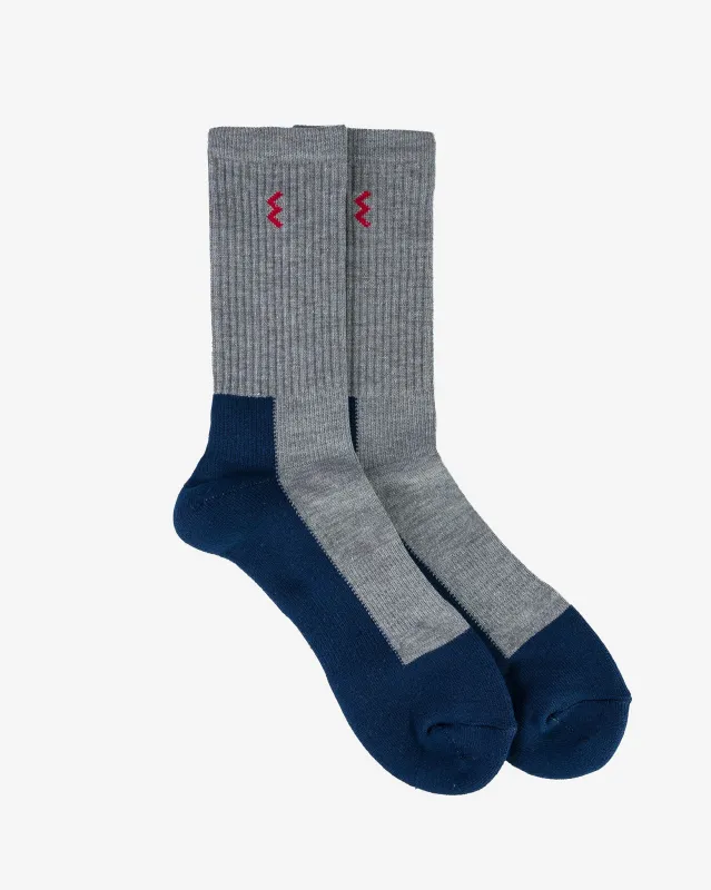 Iron Heart Work Boot Socks - Grey/Navy sold by Iron Heart