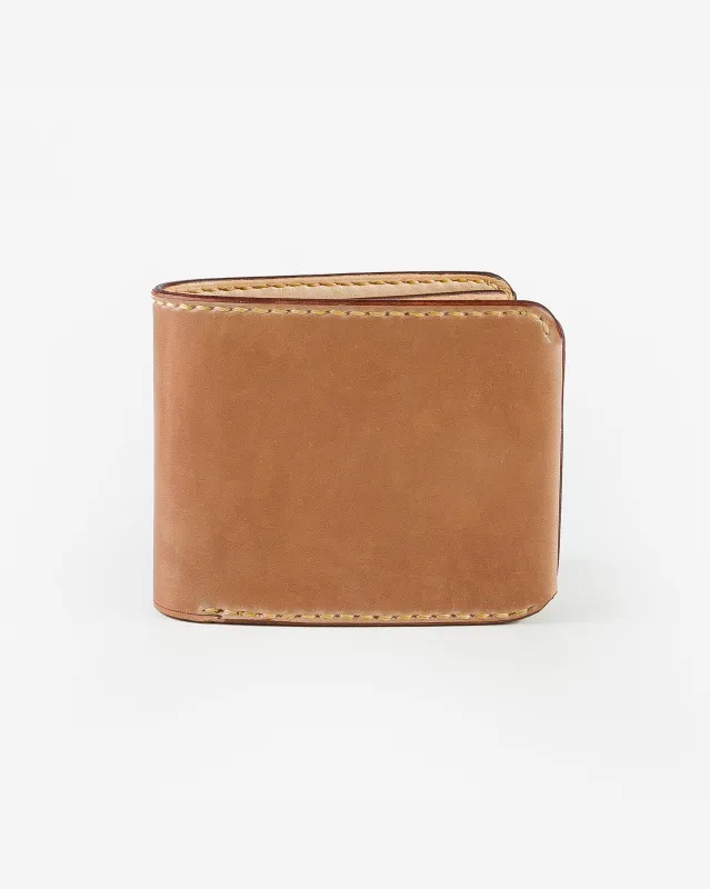 Small Shell Cordovan Wallet - Natural sold by Iron Heart