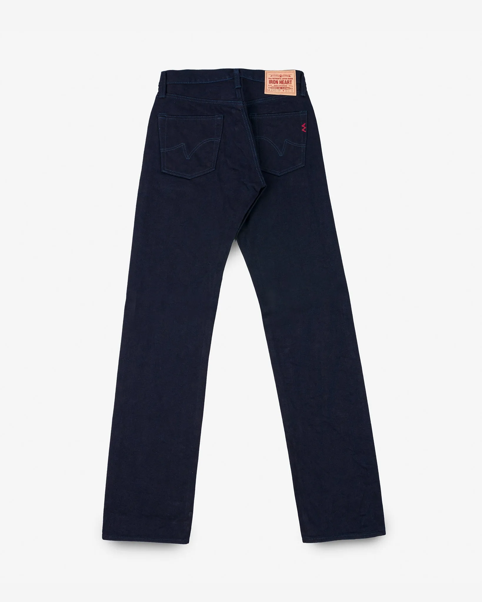 14oz Selvedge Denim Straight Cut Jeans - Indigo/Indigo sold by Iron Heart product image thumbnail 5