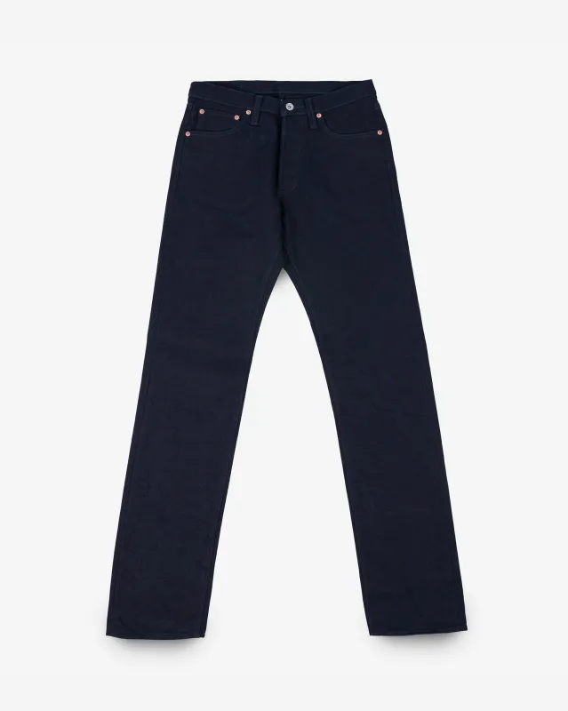 14oz Selvedge Denim Straight Cut Jeans - Indigo/Indigo sold by Iron Heart