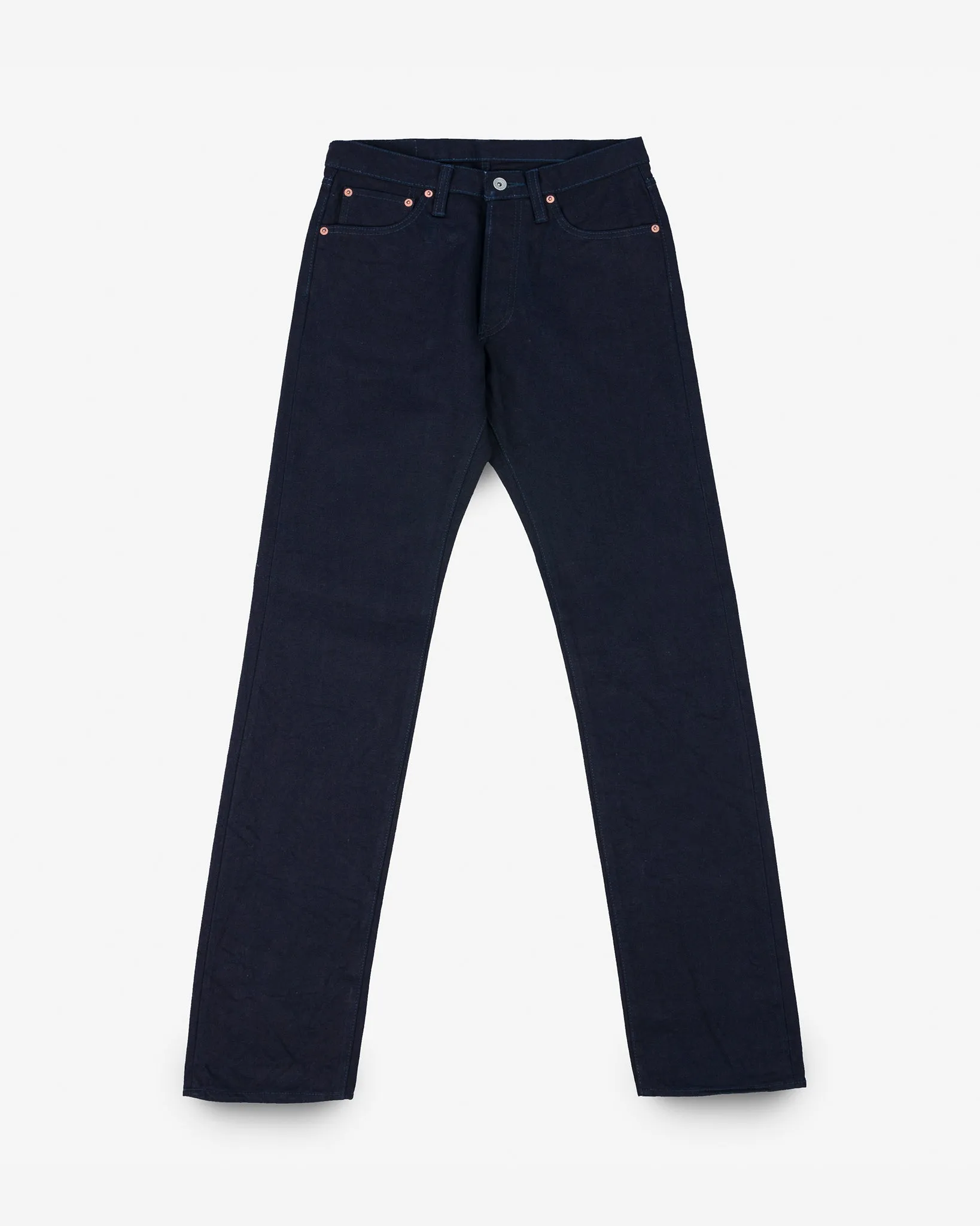 14oz Selvedge Denim Straight Cut Jeans - Indigo/Indigo sold by Iron Heart