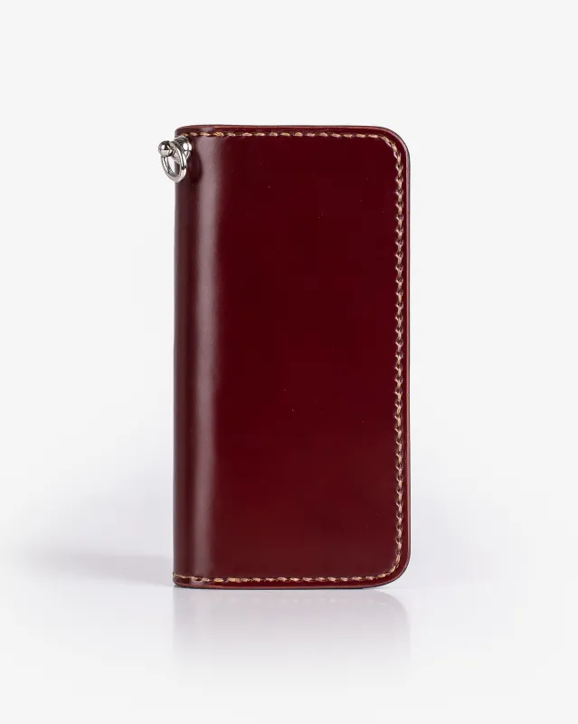 Long Shell Cordovan Wallet - Oxblood sold by Iron Heart