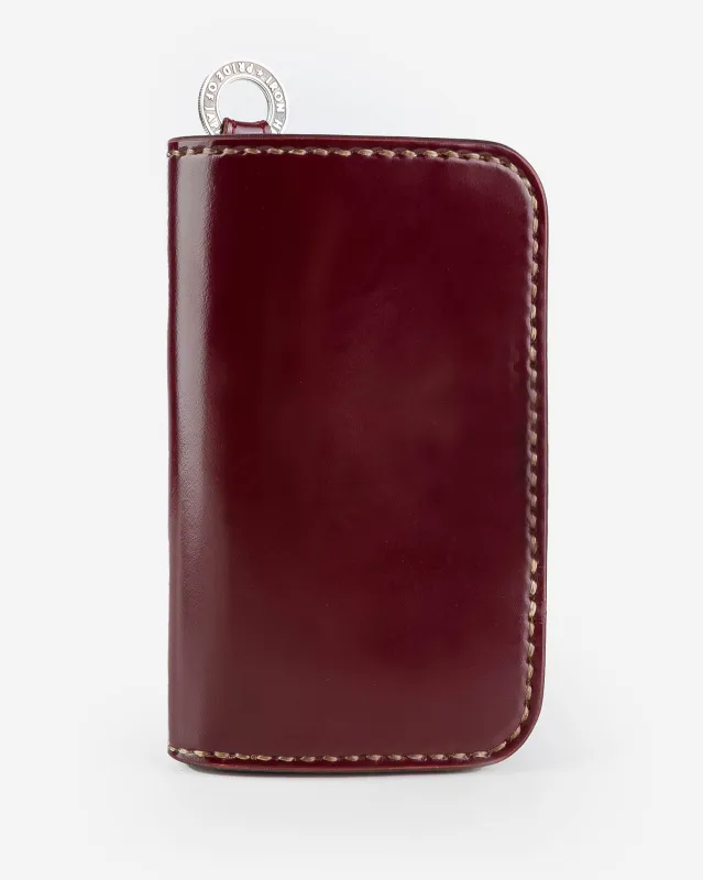 Medium Shell Cordovan Wallet - Ox Blood sold by Iron Heart