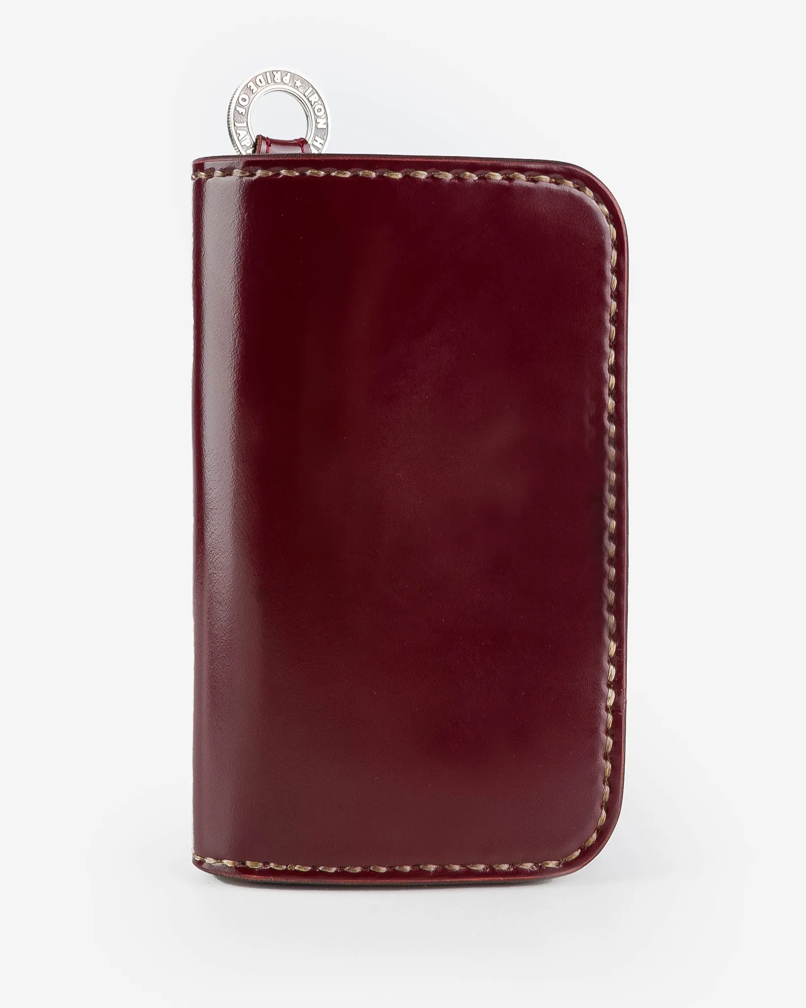 Medium Shell Cordovan Wallet - Ox Blood sold by Iron Heart