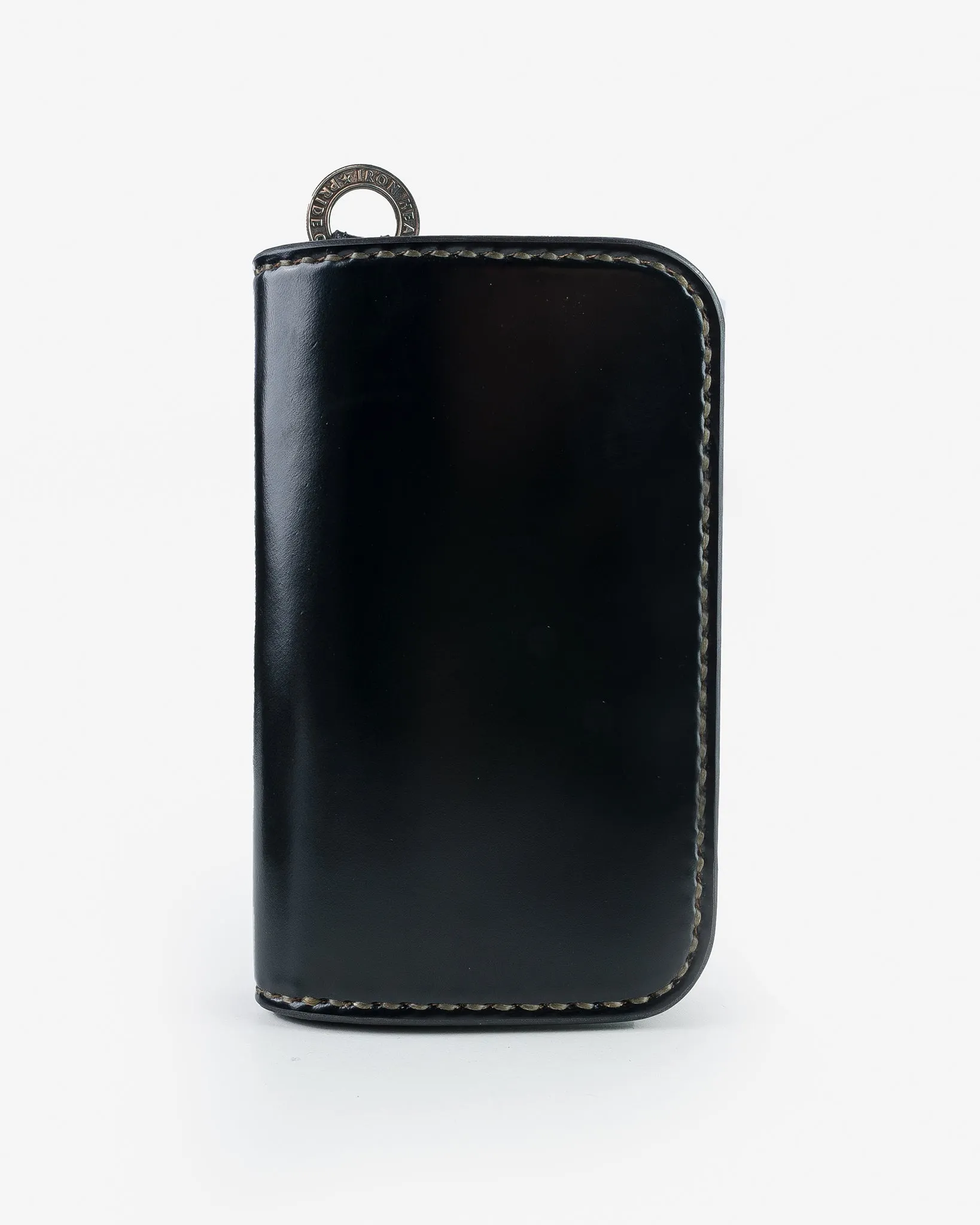 Medium Shell Cordovan Wallet - Black sold by Iron Heart