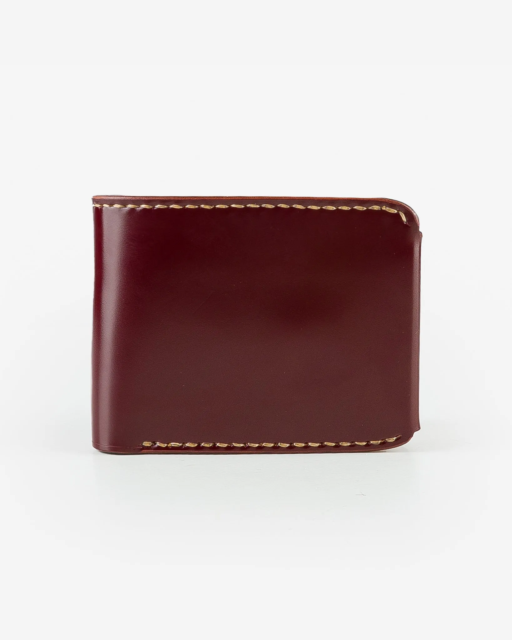Small Shell Cordovan Wallet - Oxblood sold by Iron Heart