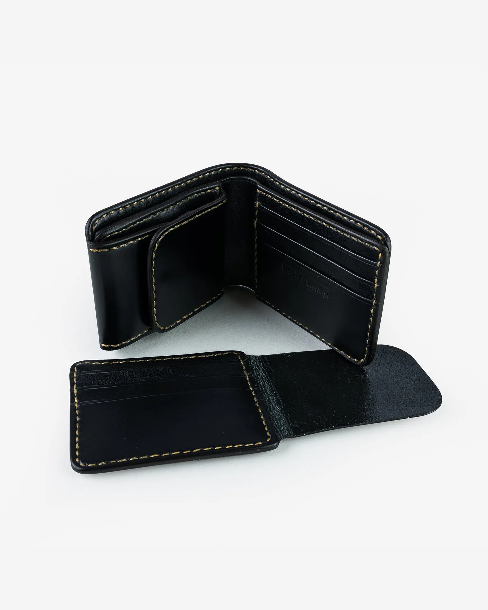 Small Shell Cordovan Wallet - Black sold by Iron Heart product image thumbnail 4