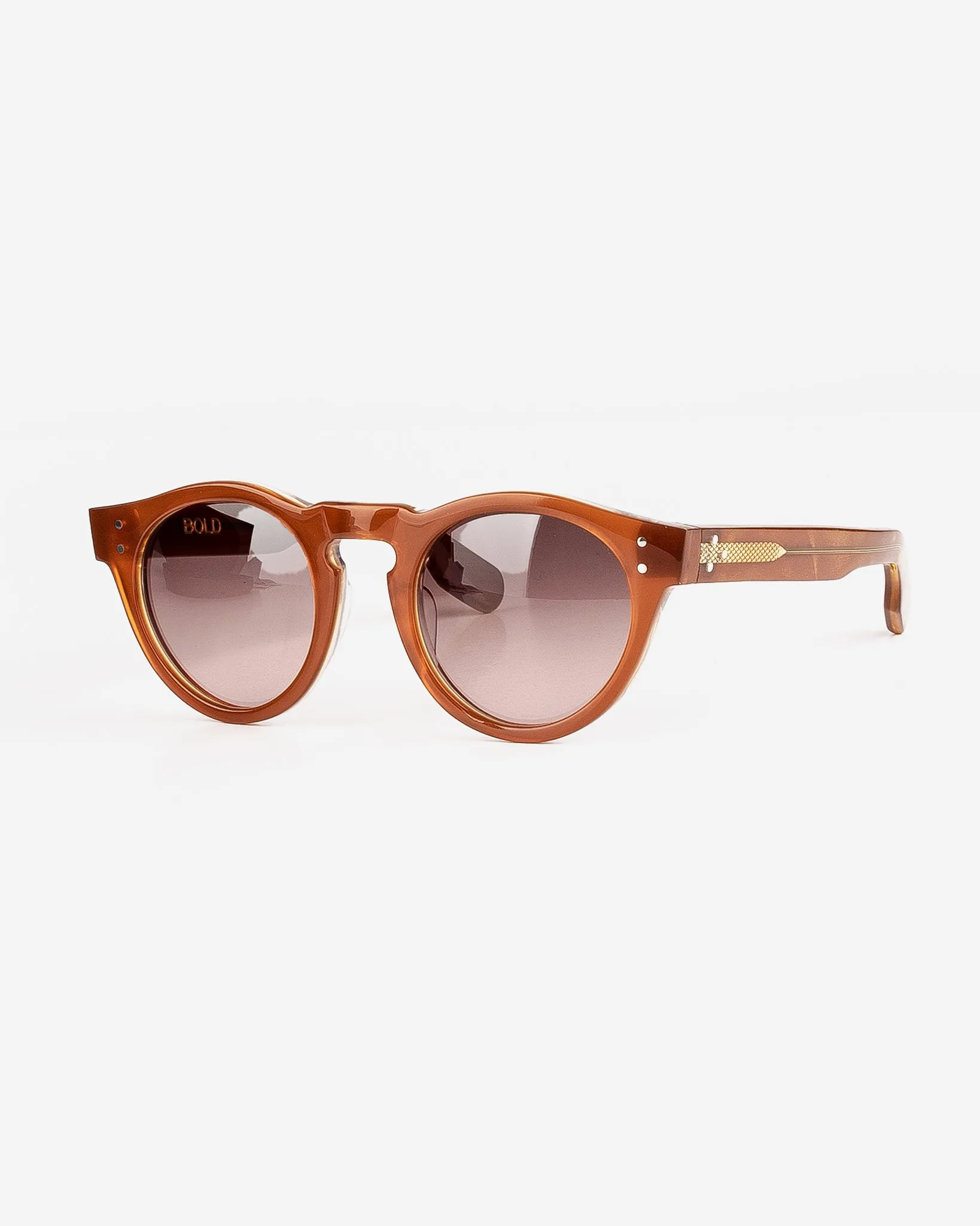 BOLD London Eyewear Brushfield - Light Brown Metallic Gold sold by Iron Heart