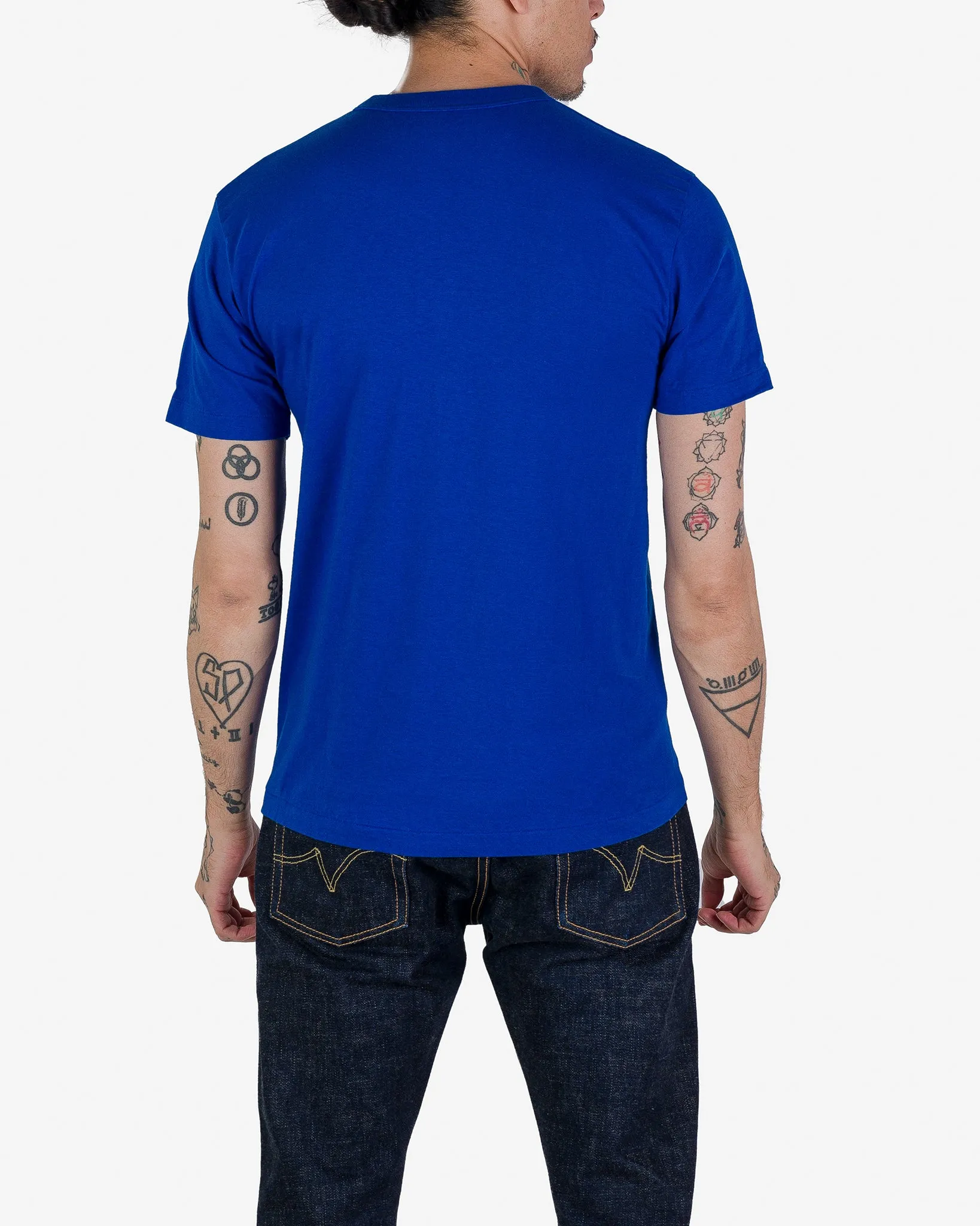UTILITEES - 5.5oz Loopwheel Crew Neck T-Shirt - Royal Blue sold by Iron Heart product image thumbnail 3
