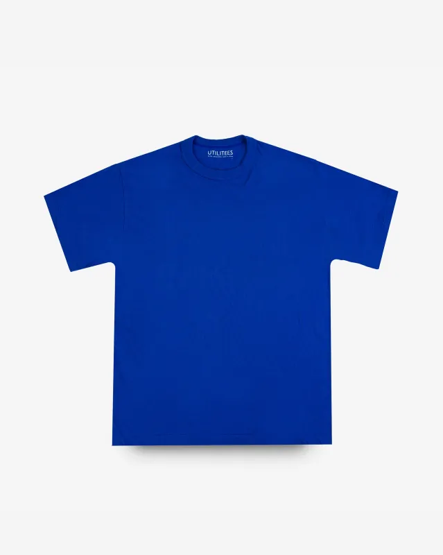 UTILITEES - 5.5oz Loopwheel Crew Neck T-Shirt - Royal Blue sold by Iron Heart
