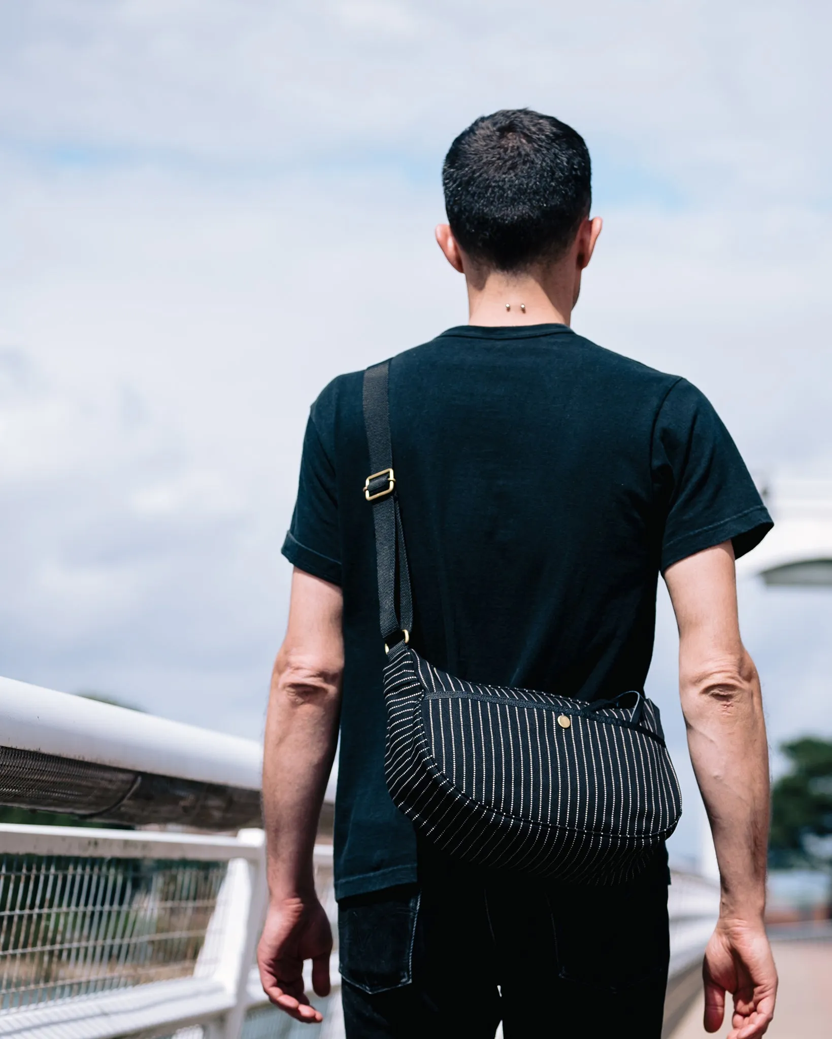 12oz Wabash Small Shoulder Bag - Black sold by Iron Heart product image thumbnail 2