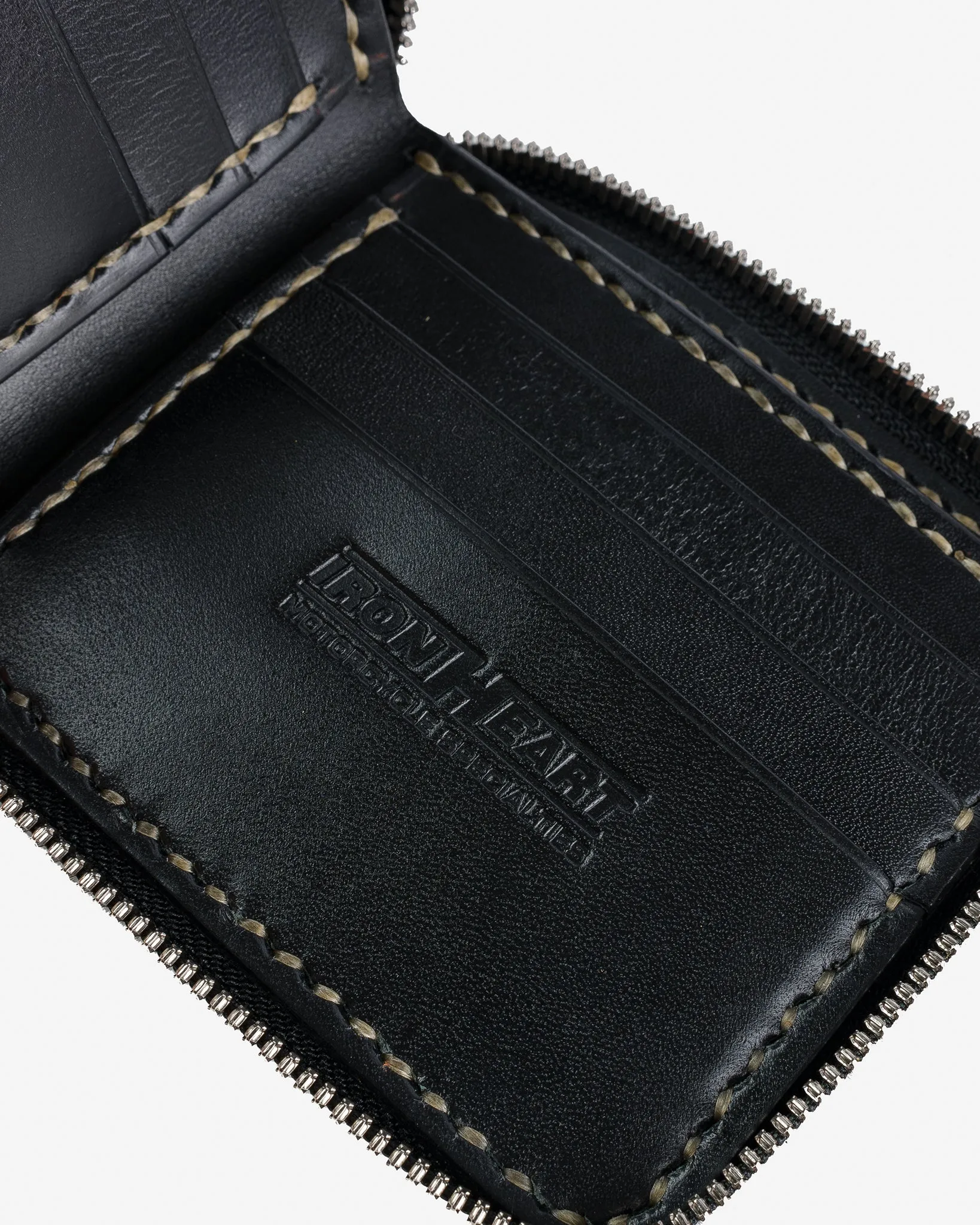 Zip-Secured Shell Cordovan Wallet - Black sold by Iron Heart product image thumbnail 4