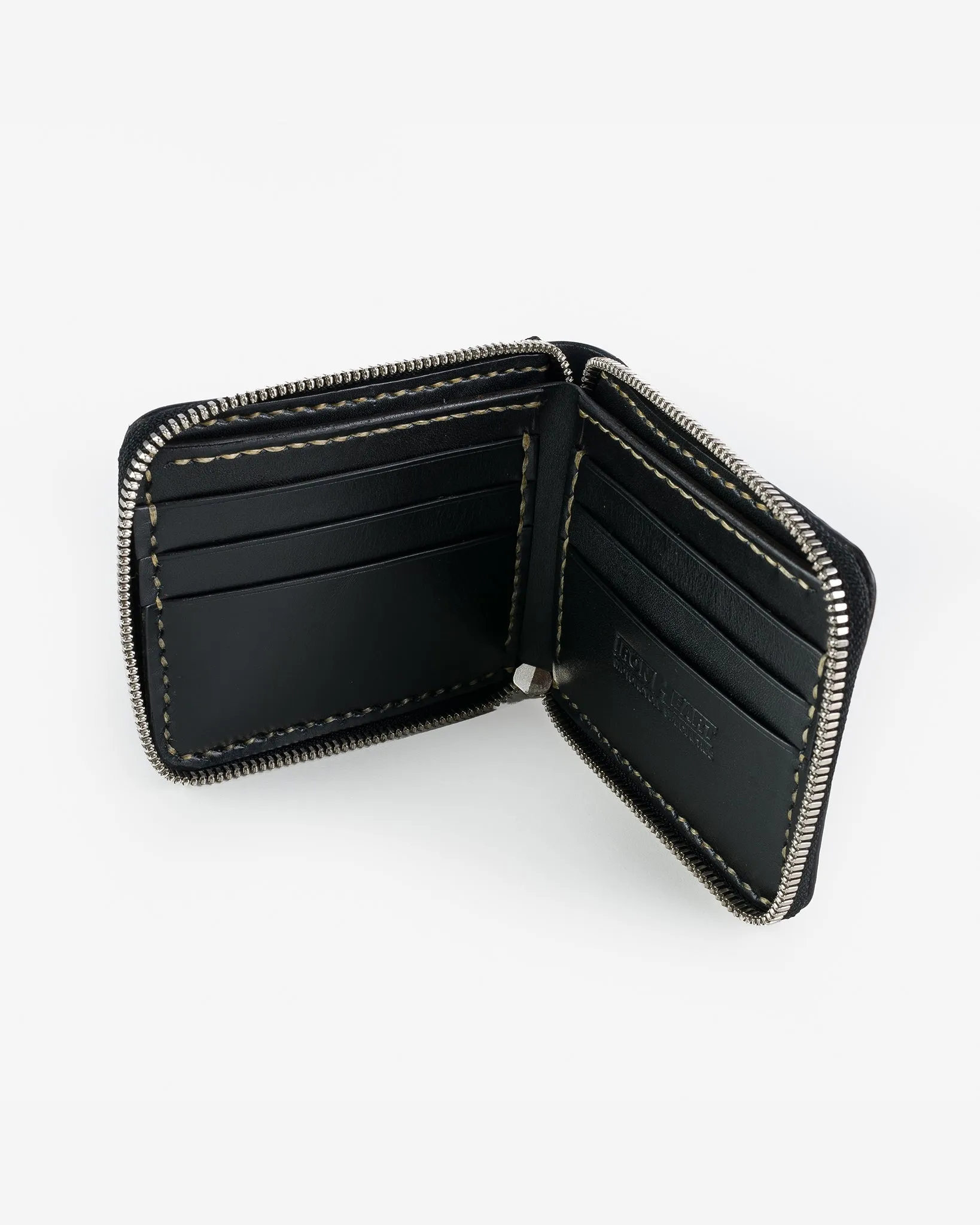 Zip-Secured Shell Cordovan Wallet - Black sold by Iron Heart product image thumbnail 5