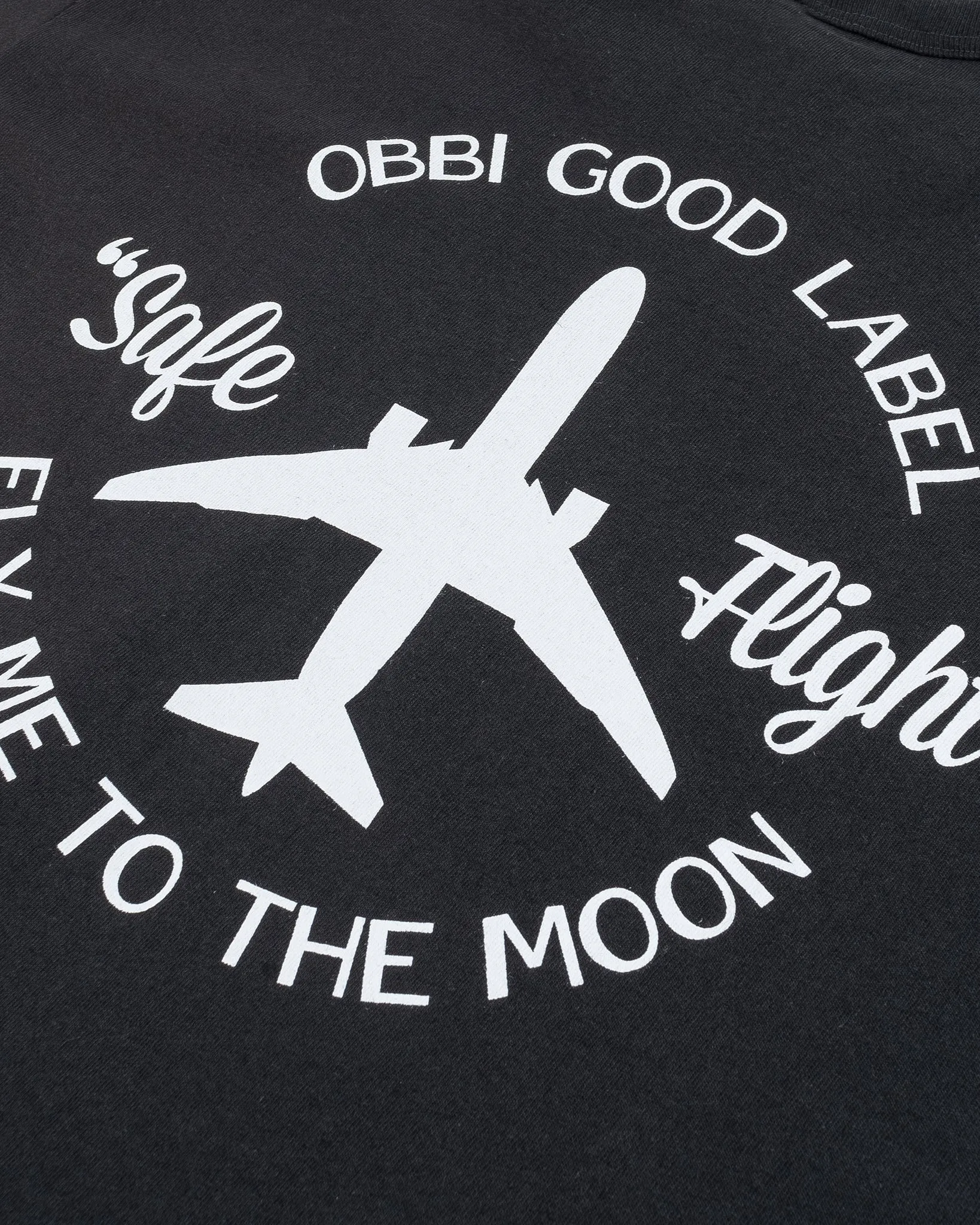 OGL 6.2oz Ringspun T-shirt - Silkscreen Printed 'Fly Me To The Moon' - Charcoal sold by Iron Heart product image thumbnail 5