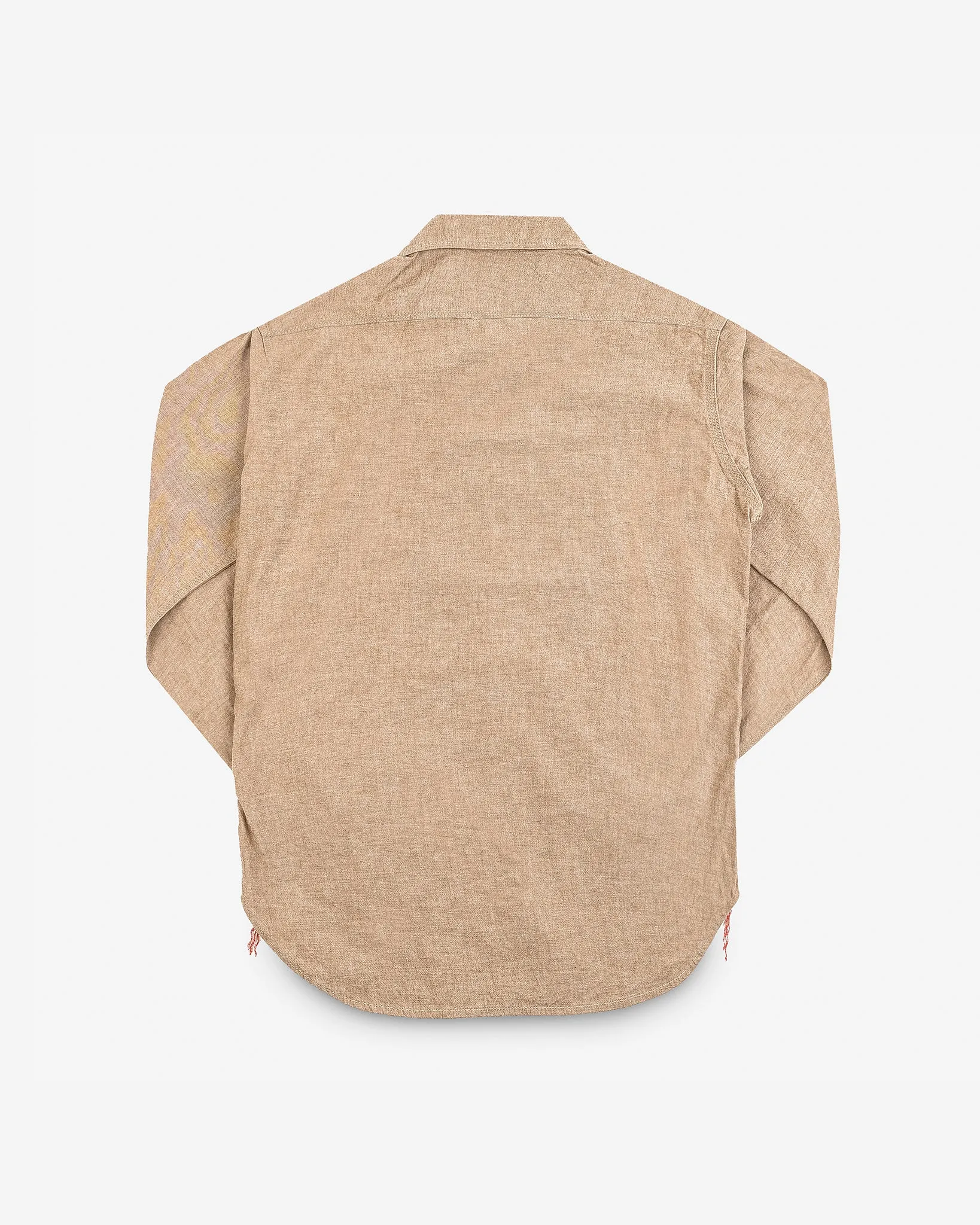 10oz Selvedge Chambray Work Shirt - Khaki sold by Iron Heart product image thumbnail 4